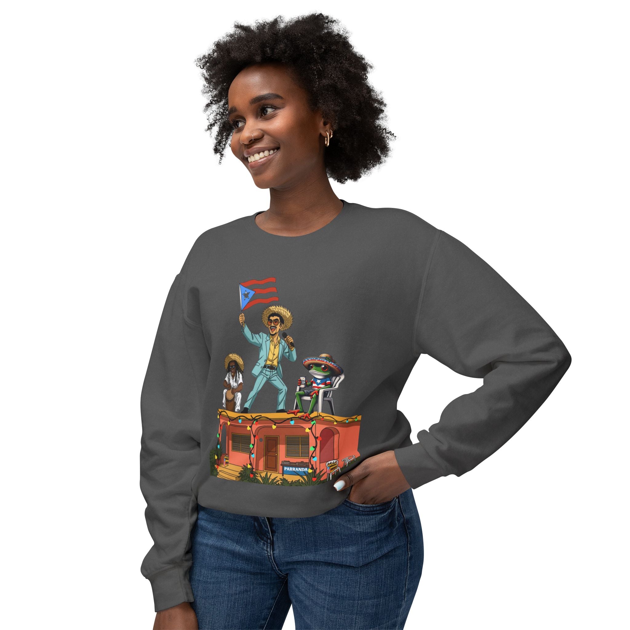 Puerto Rican Benito Parade Sweatshirt  Boricua De Pura Cepa Crewneck Puerto Rico Navidades