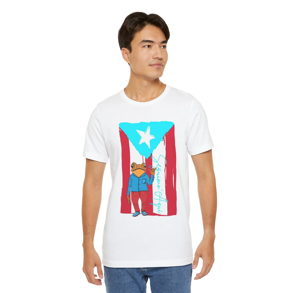 Puerto Rican Coqui Flag T‑Shirt  Boricua Pride Tee