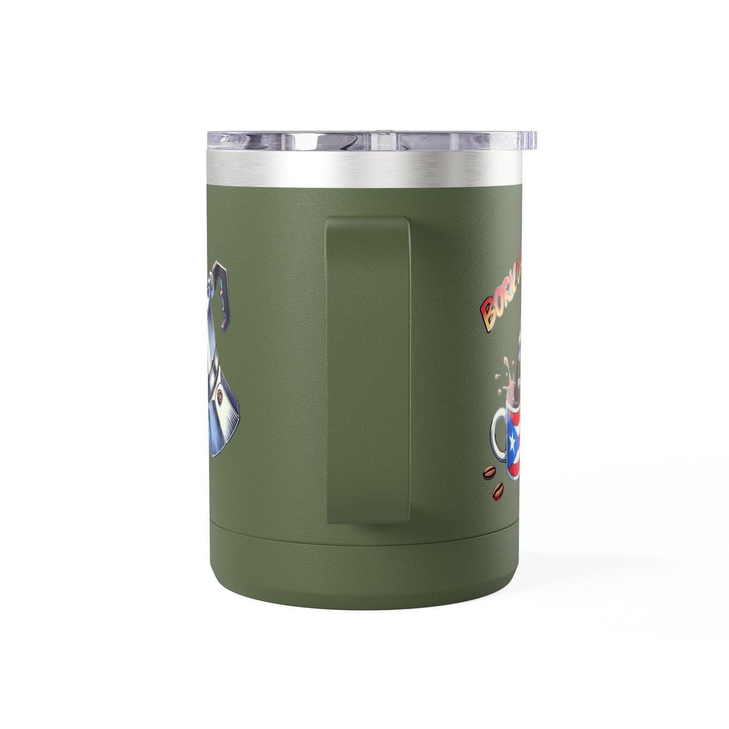 Puerto Rican Coffee Mug Tumbler, 15oz | Great Gift for Coffee Lovers, Unique Kitchen Decor, Perfect for Birthdays & Holidays