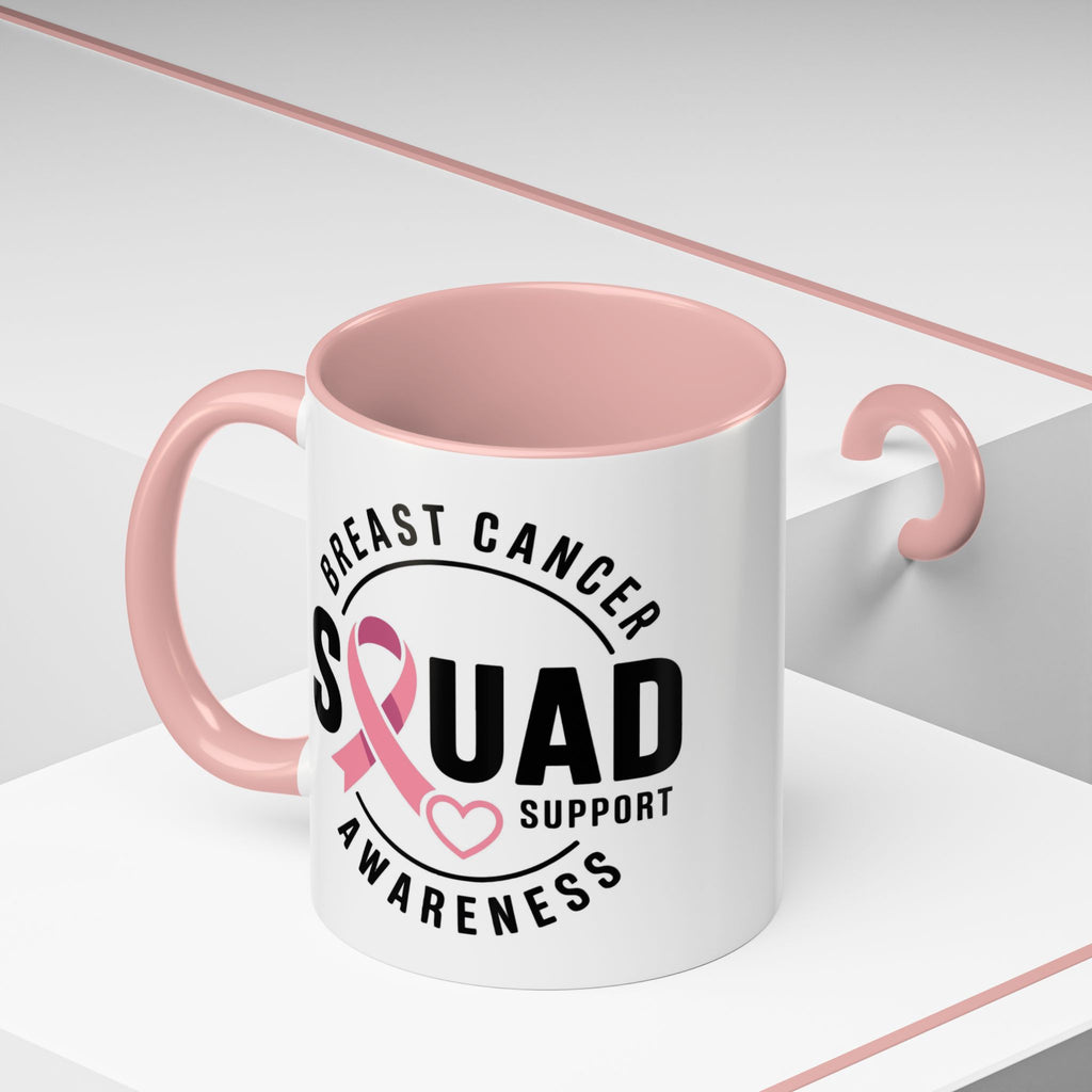 Breast Cancer Awareness Coffee Mug - Support Your Squad