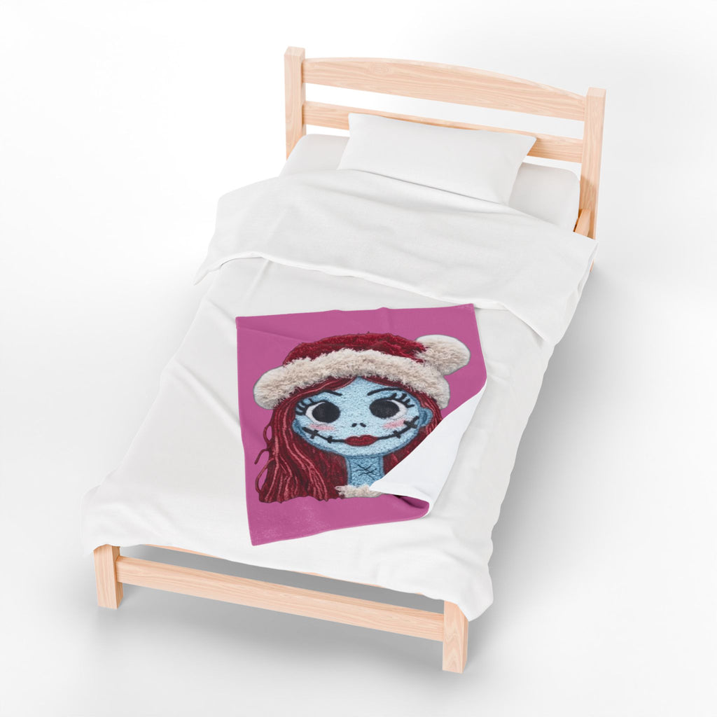 Magical Christmas Cartoon Blanket Christmas Sally Velveteen Plush Blanket – Holiday Horror Cozy Throw