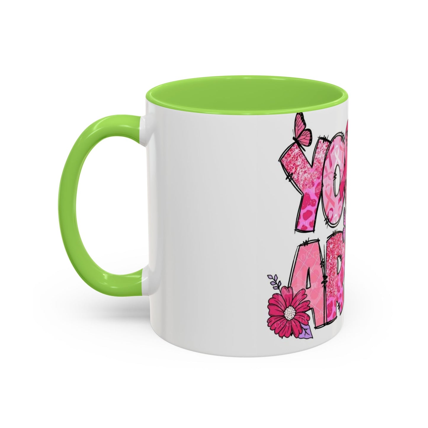 Cancer Hope Collection Empowering Inspirational Mug for Breast Cancer Awareness