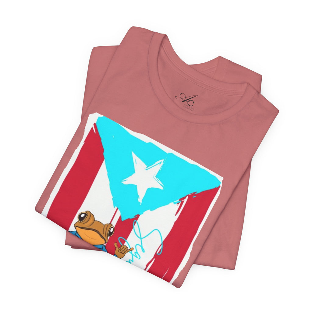 Puerto Rican Coqui Flag T‑Shirt  Boricua Pride Tee