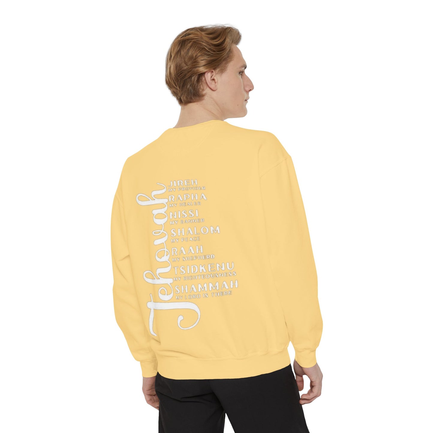 Jehovah Names Sweatshirt  Christian Faith Scriptural Names Pullover