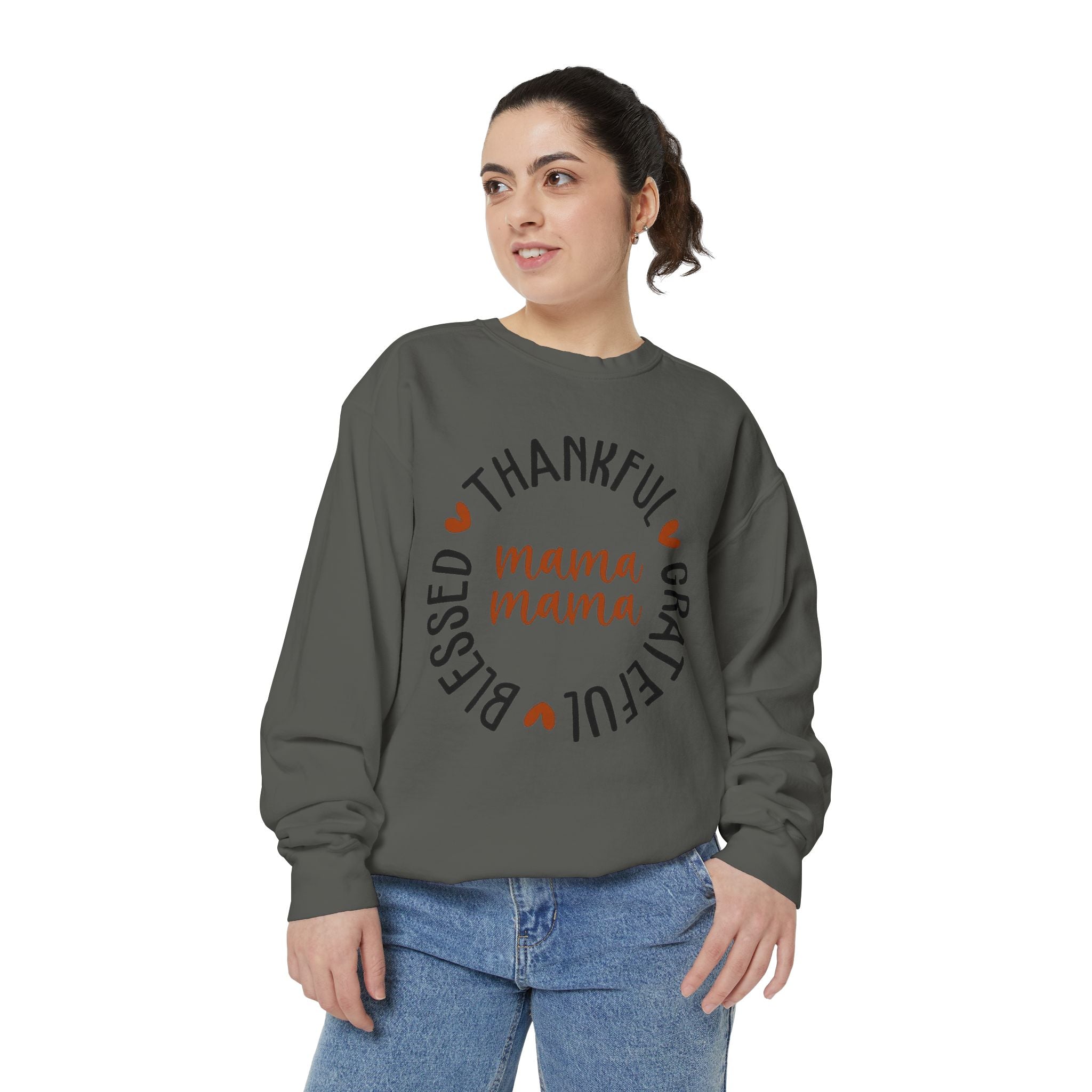 MOM  Sweatshirt Thankful Grateful Blessed "Mama Mama" Sweatshirt