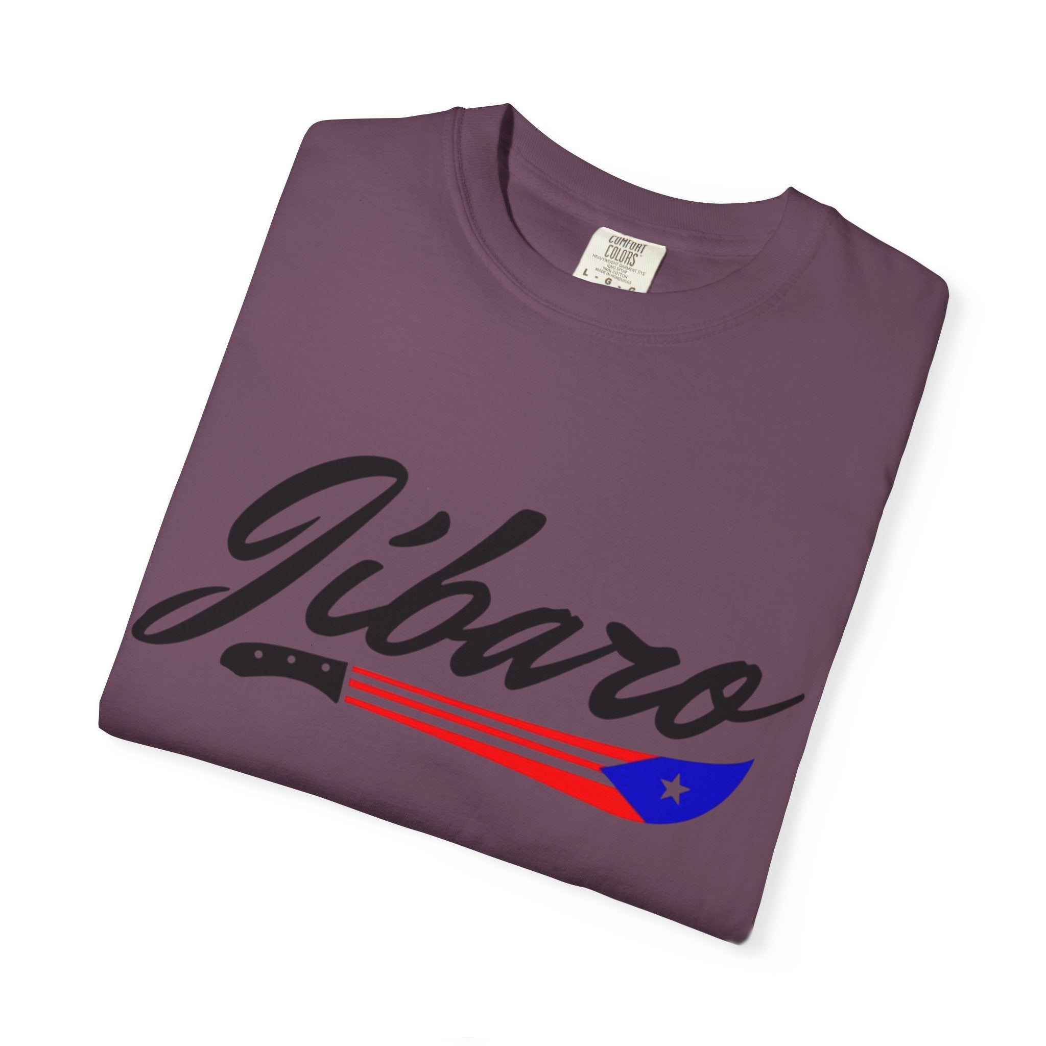 T-Shirt  "Jíbaro" Puerto Rican Heritage Tee (Back Machete  Sombrero de Paja Design) Puerto Rico’s Navidades