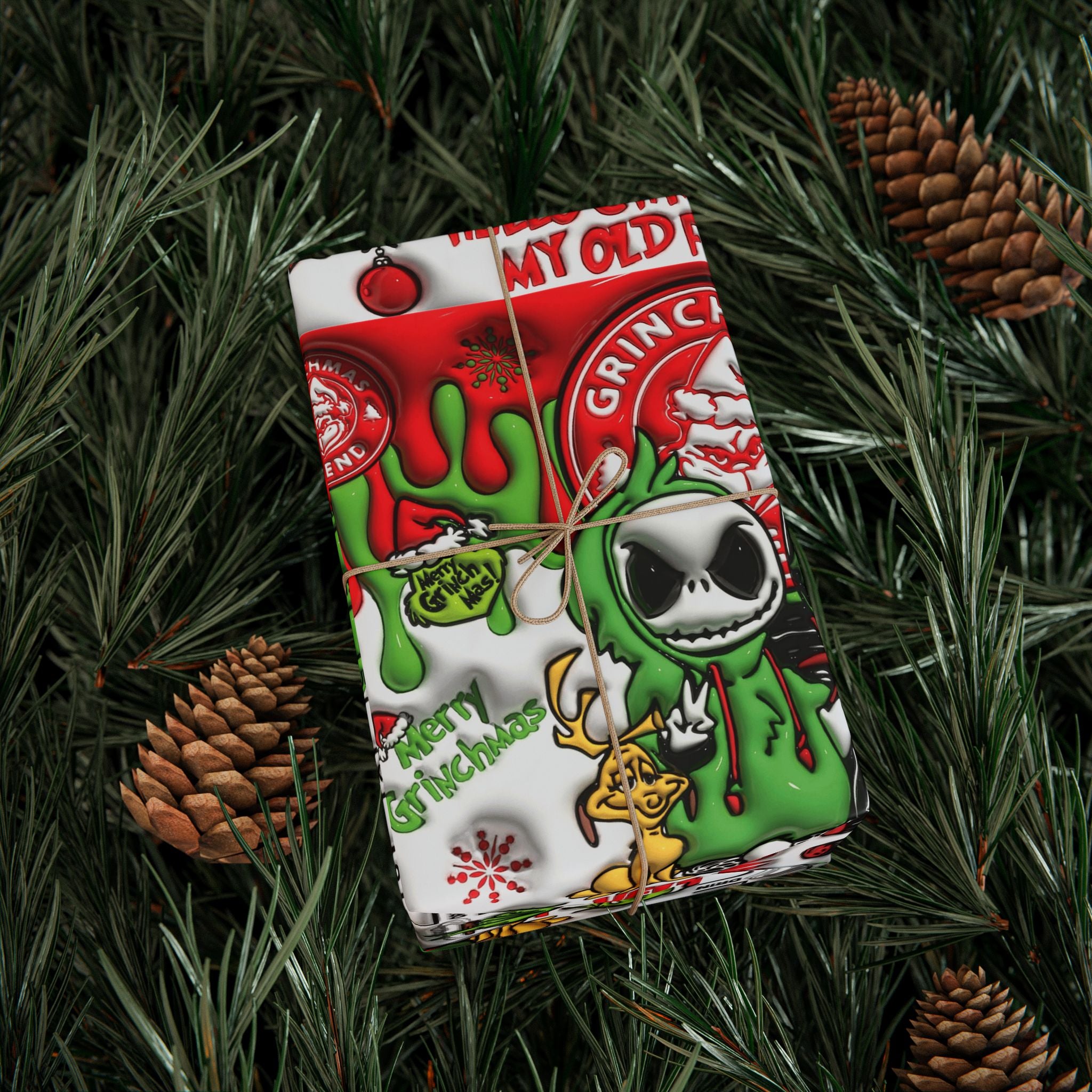 Festive Wrapping Paper – Whimsical Holiday Gift Wrap | Christmas Paper Roll | Fun & Unique Gift Packaging
