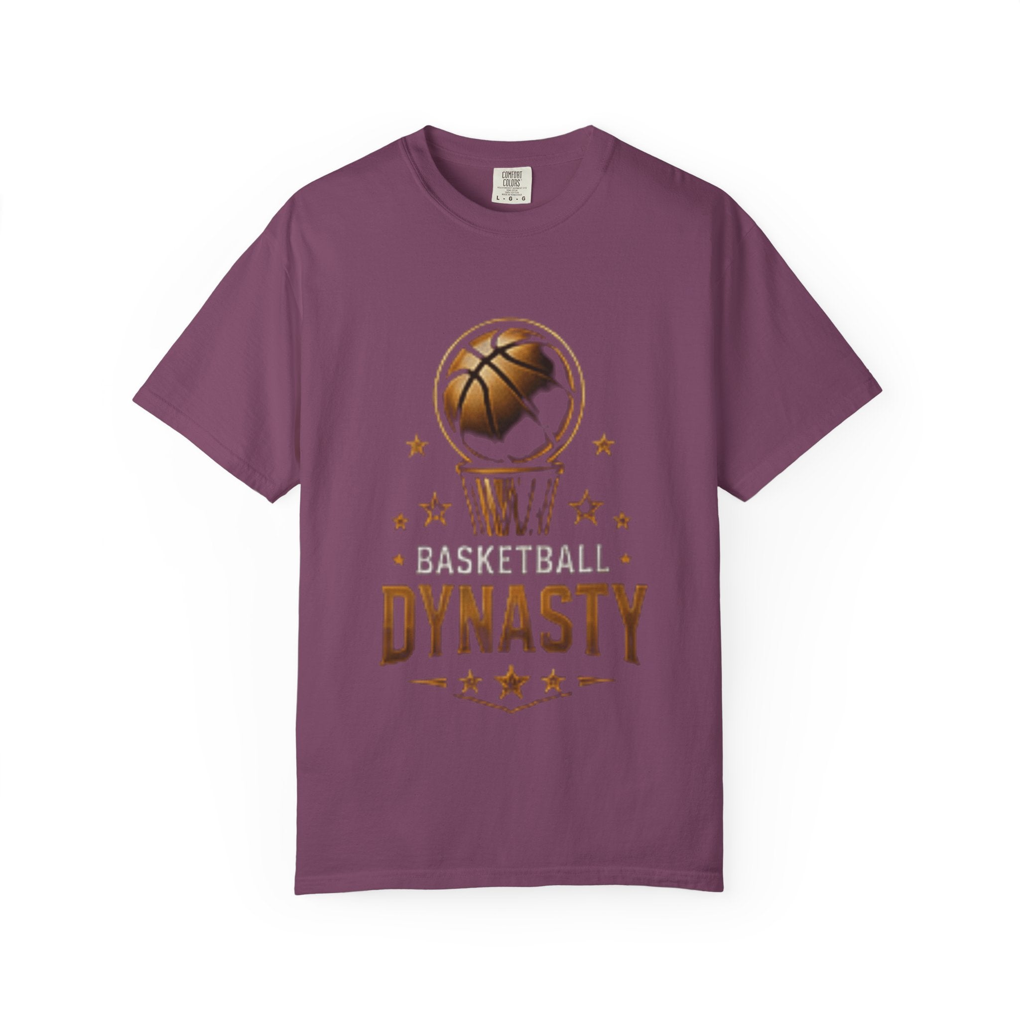 Basketball Dynasty T-Shirt — Vintage Gold Hoop Graphic