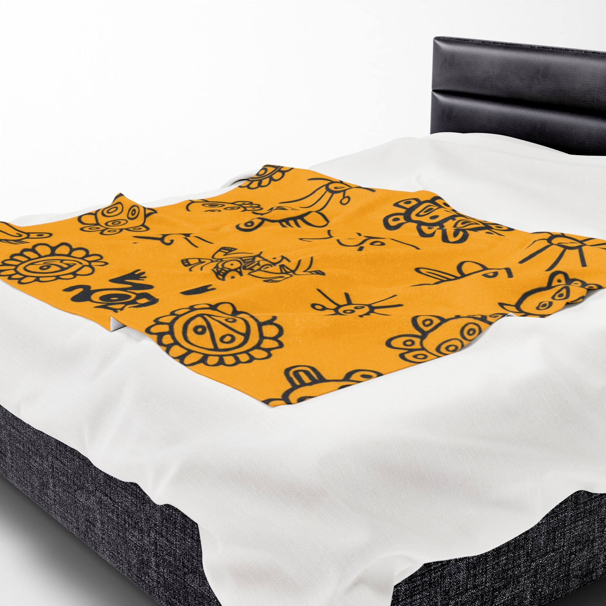 Puerto Rican Christmas patterns & cultural art  Tribal Sun & Totem Pattern Cozy Throw