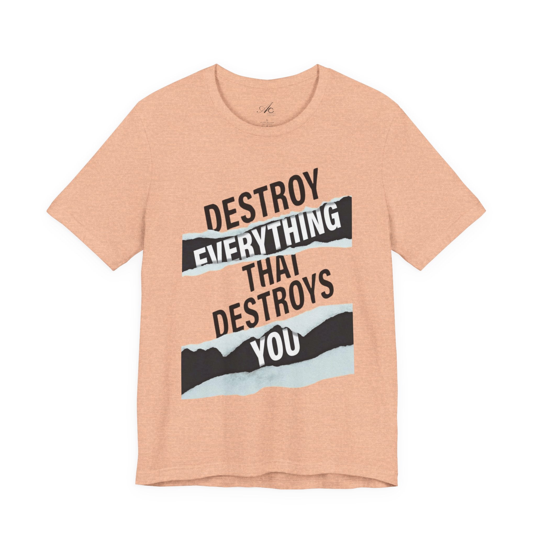 Destroy Everything That Destroys You T-Shirt  Bold Typographic Graphic Tee