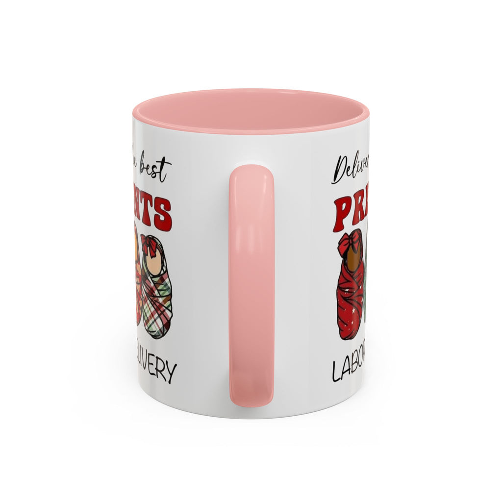 Christmas Presents Delivery Coffee Mug — "Delivering the Best Presents" Accent Mug Medical Christmas Mug,