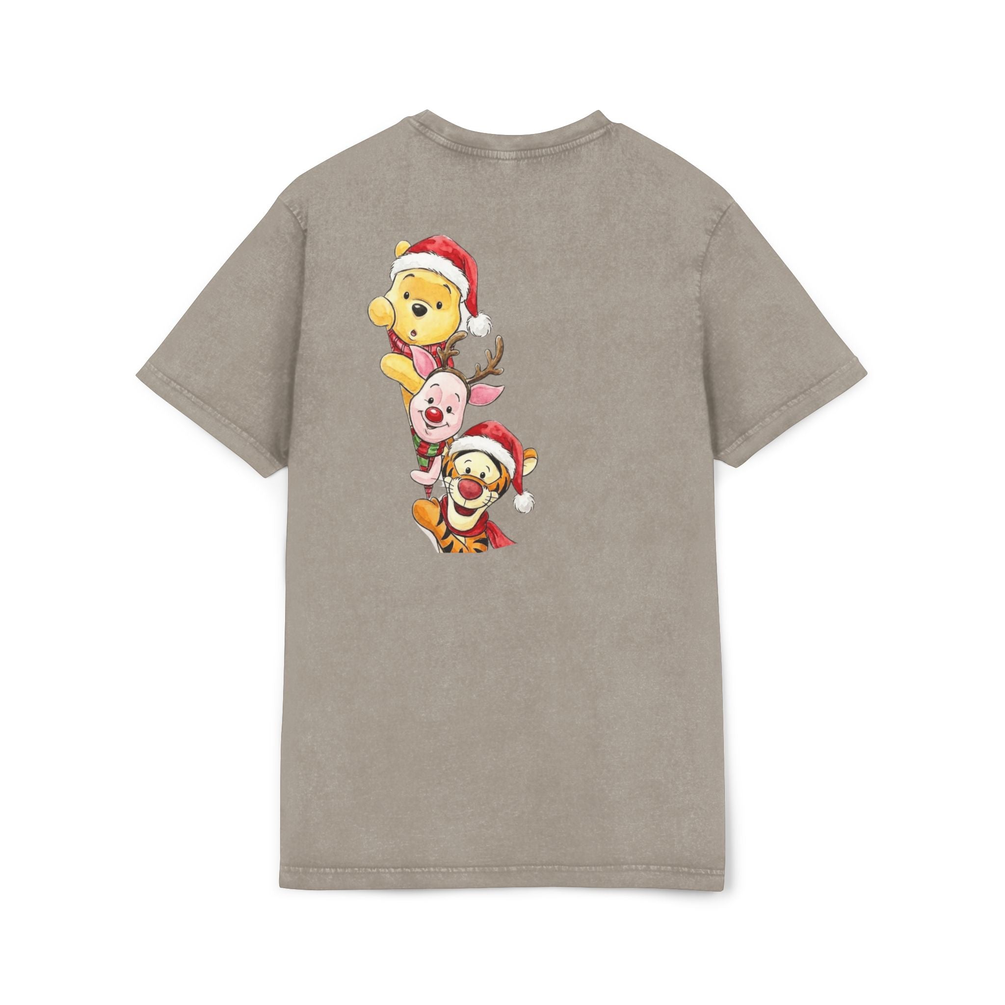 Christmas Character Stack Acid-Wash  Tee Cartoon Christmas T-shirts and Sweaters,