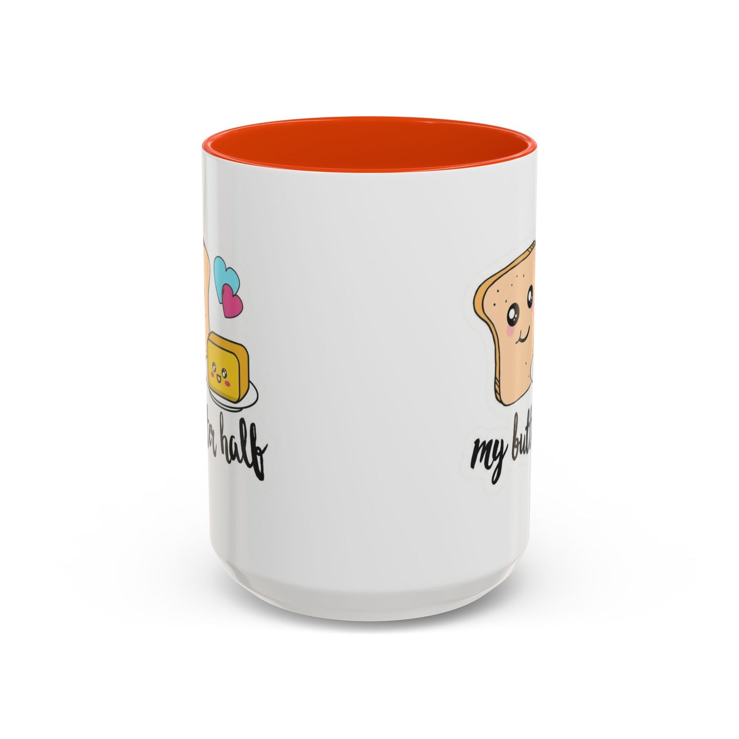 Motivational & Funny Quote Mugs Uplifting Coffee Cup Gifts Cute Foodie Relationship Mug My Butter Half Design, Colorful 11oz & 15oz