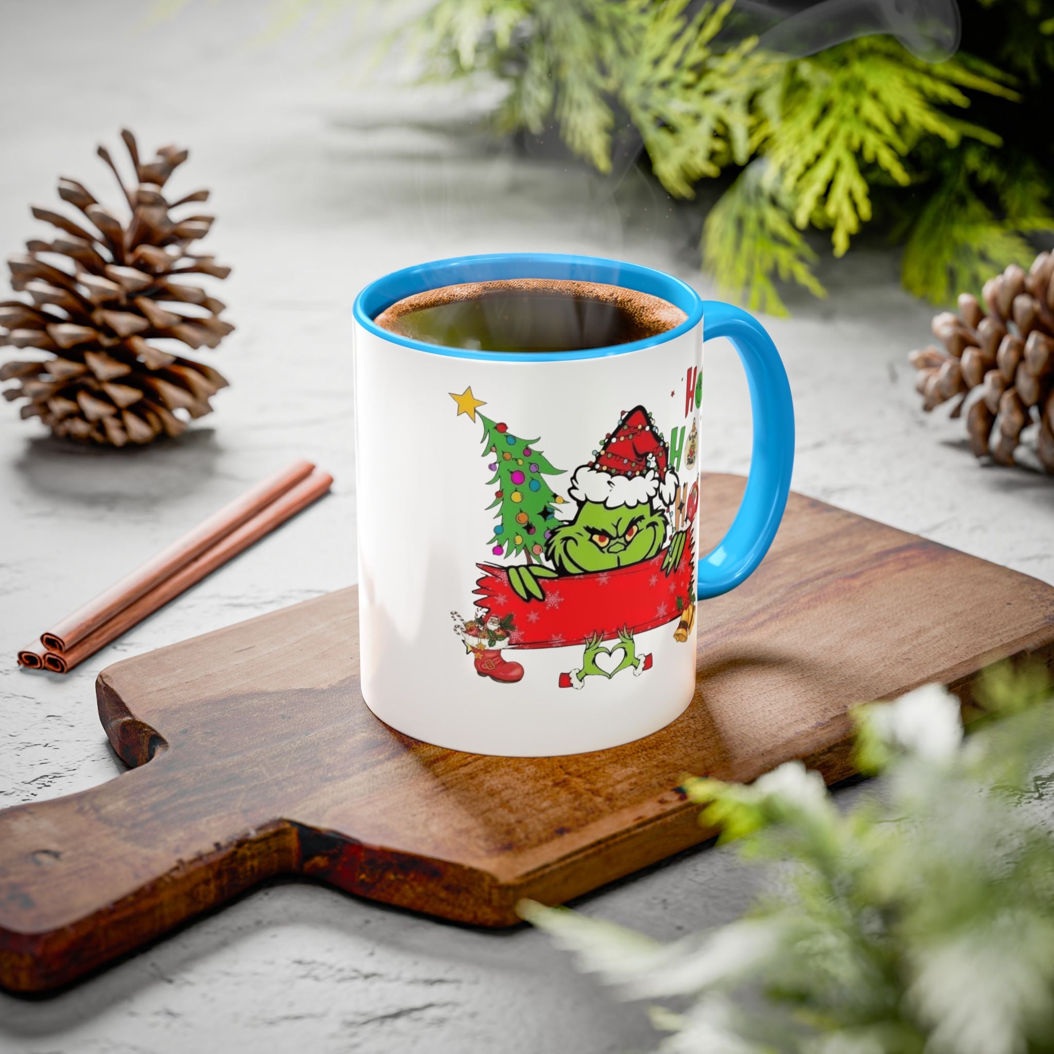 Christmas Grinch Mug (11oz & 15oz)  Funny Holiday Coffee Cup with Grinch Illustration Christmas Mugs Collection!