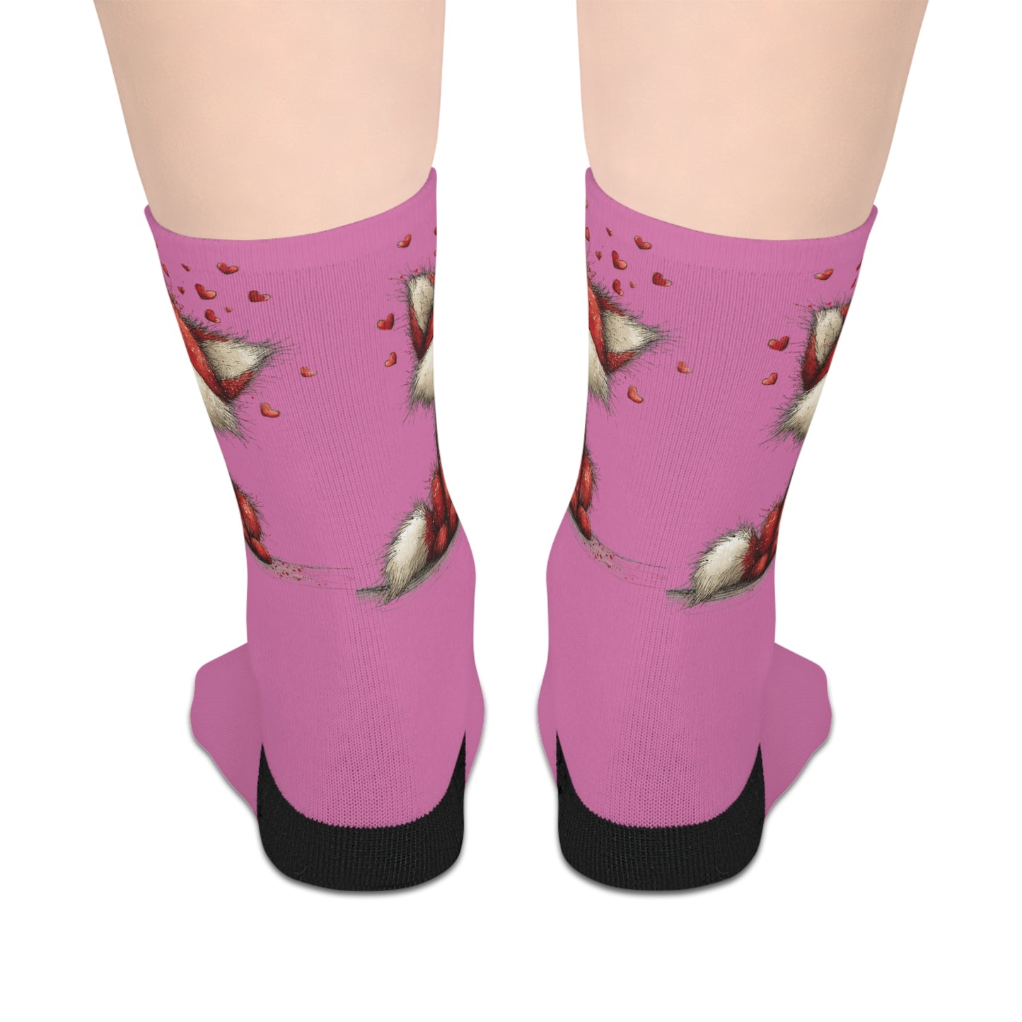 A small gift with lots of heart Valentine Candy Heart Mid-Length Socks