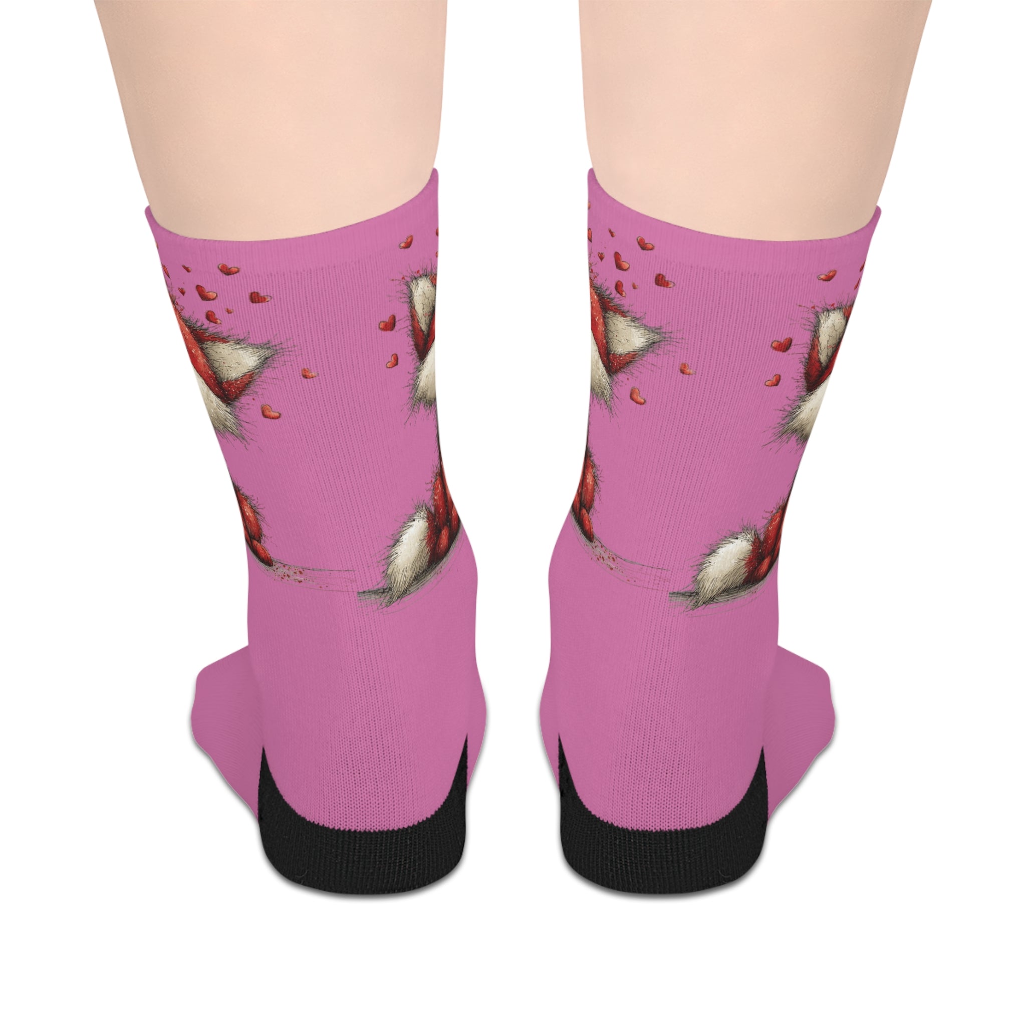 A small gift with lots of heart Valentine Candy Heart Mid-Length Socks