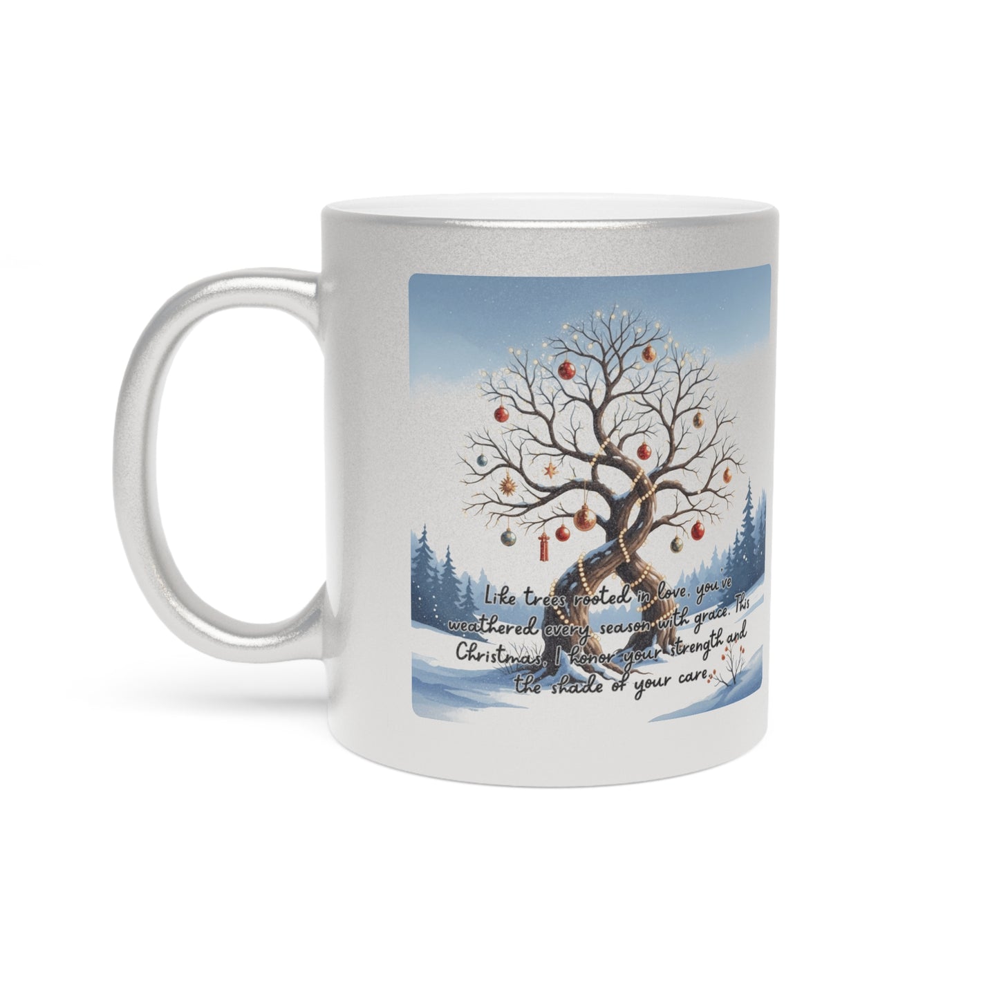 Holiday Mugs Christmas Gift Ideas Hot Cocoa & Coffee Cup Designs Inspirational Winter Tree Metallic Mug