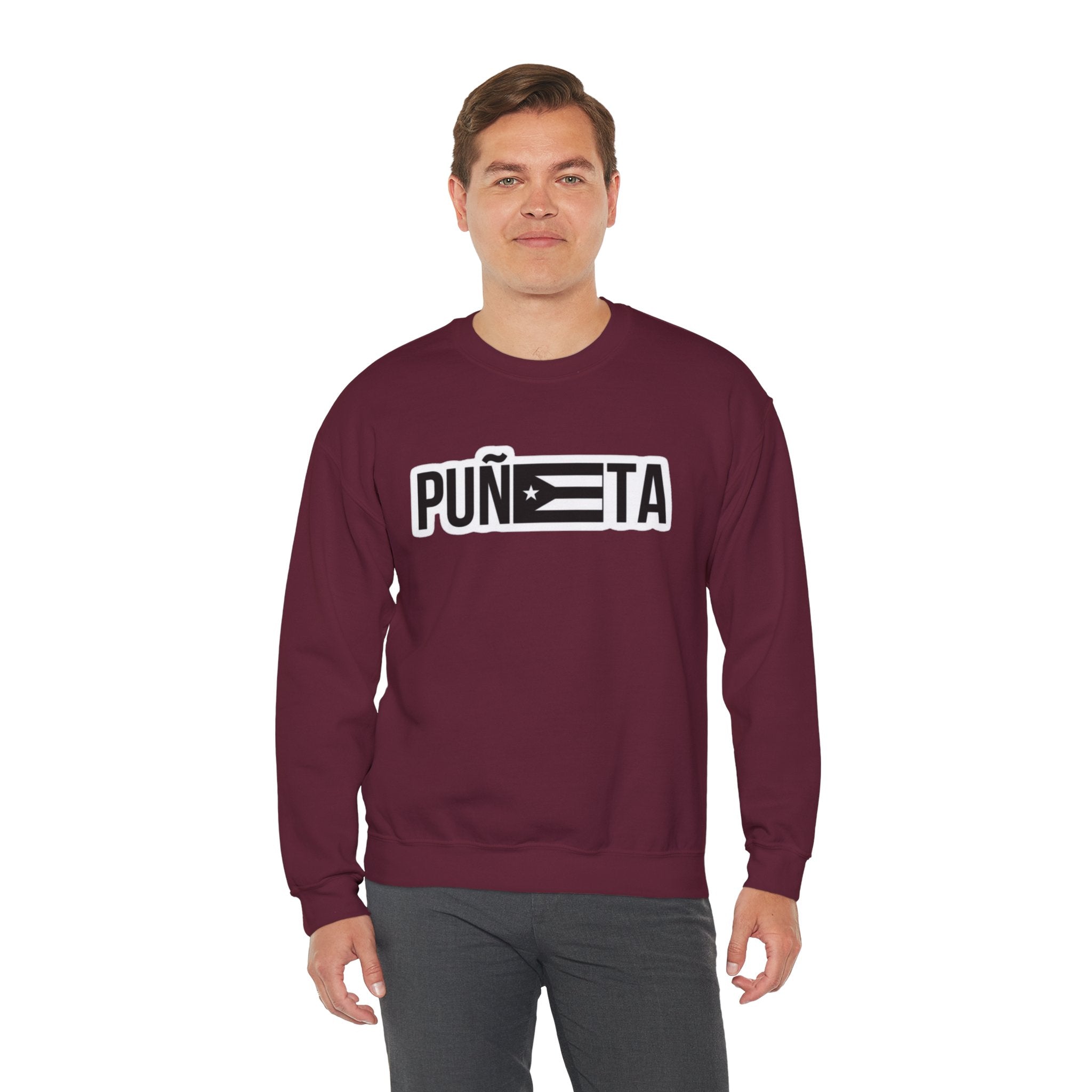 Puñeta Sweatshirt  Puerto Rican Flag Graphic Crewneck