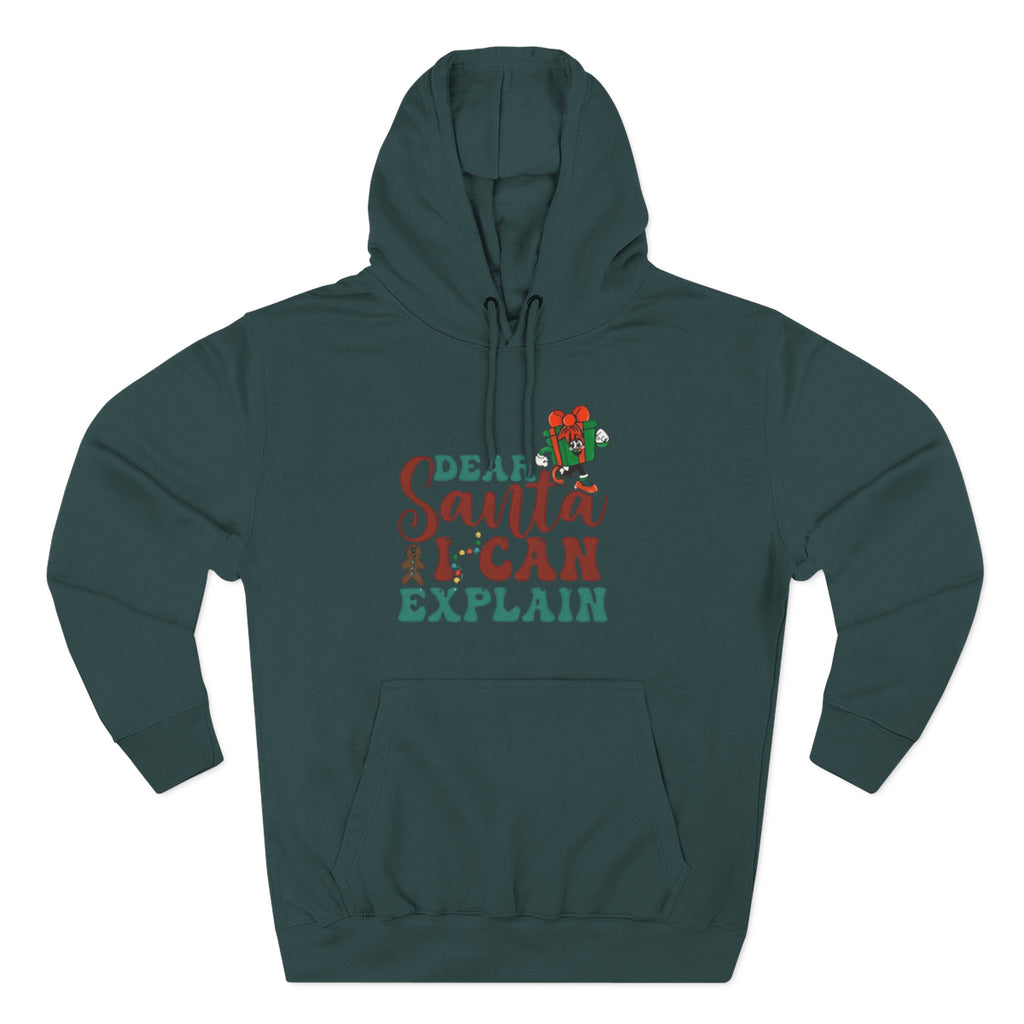 Christmas Hoodie “Dear Santa I Can Explain” Funny Holiday Pullover Christmas T-Shirts and Sweatshirts Collection