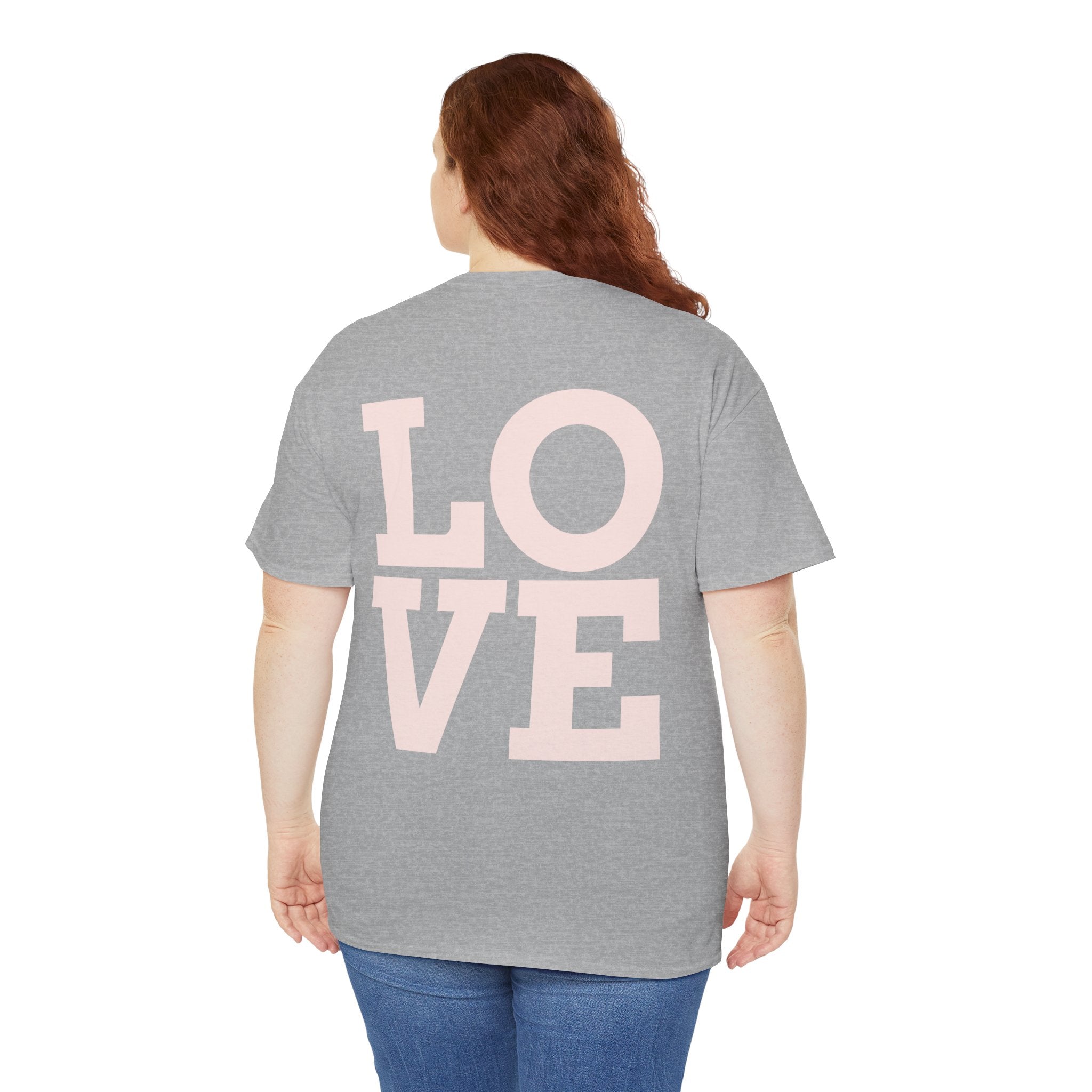 Pink Heart Cherries Tee  LOVE Graphic Valentine T-Shirt