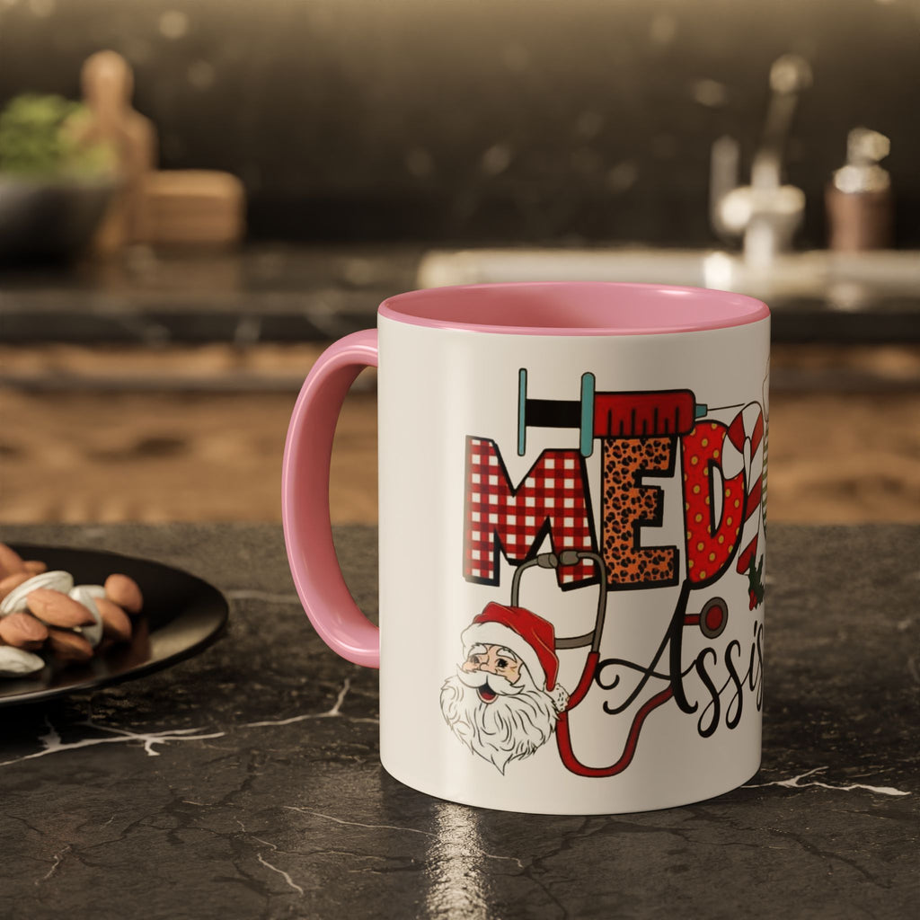 Medical Assistant Christmas Mug — Festive Colorful 11oz/15oz Coffee Cup Medical Christmas Mug