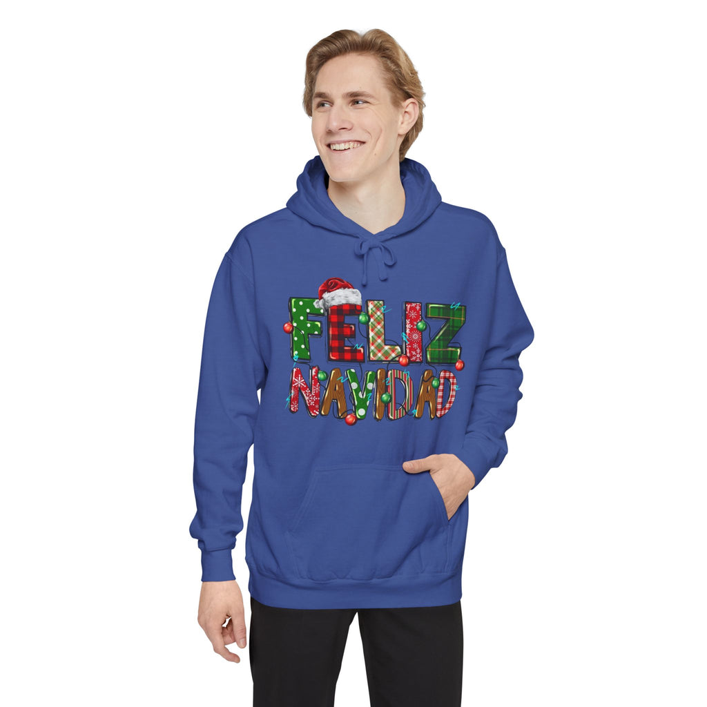 Feliz Navidad Holiday Hoodie  Festive Christmas Hoodie