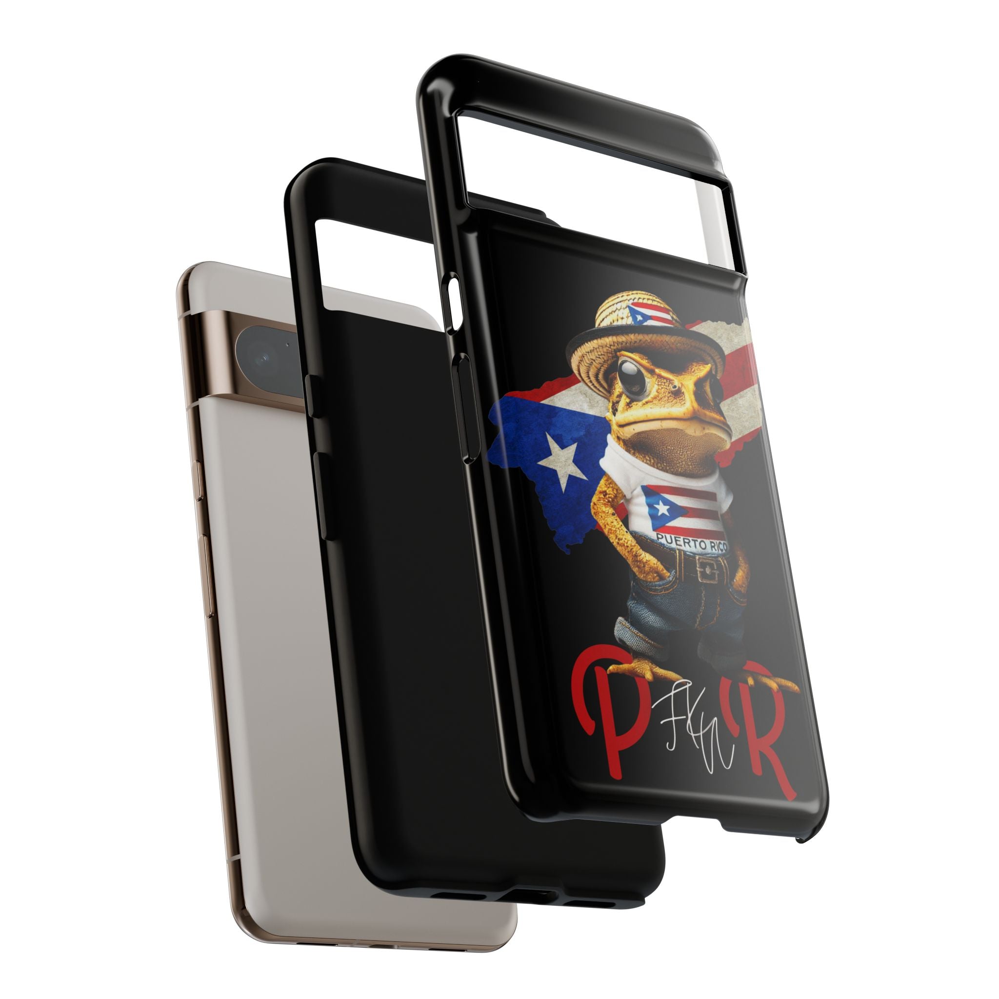 Puerto Rican Frog Tough Phone Case  Puerto Rico Flag Patriotic Protective Case