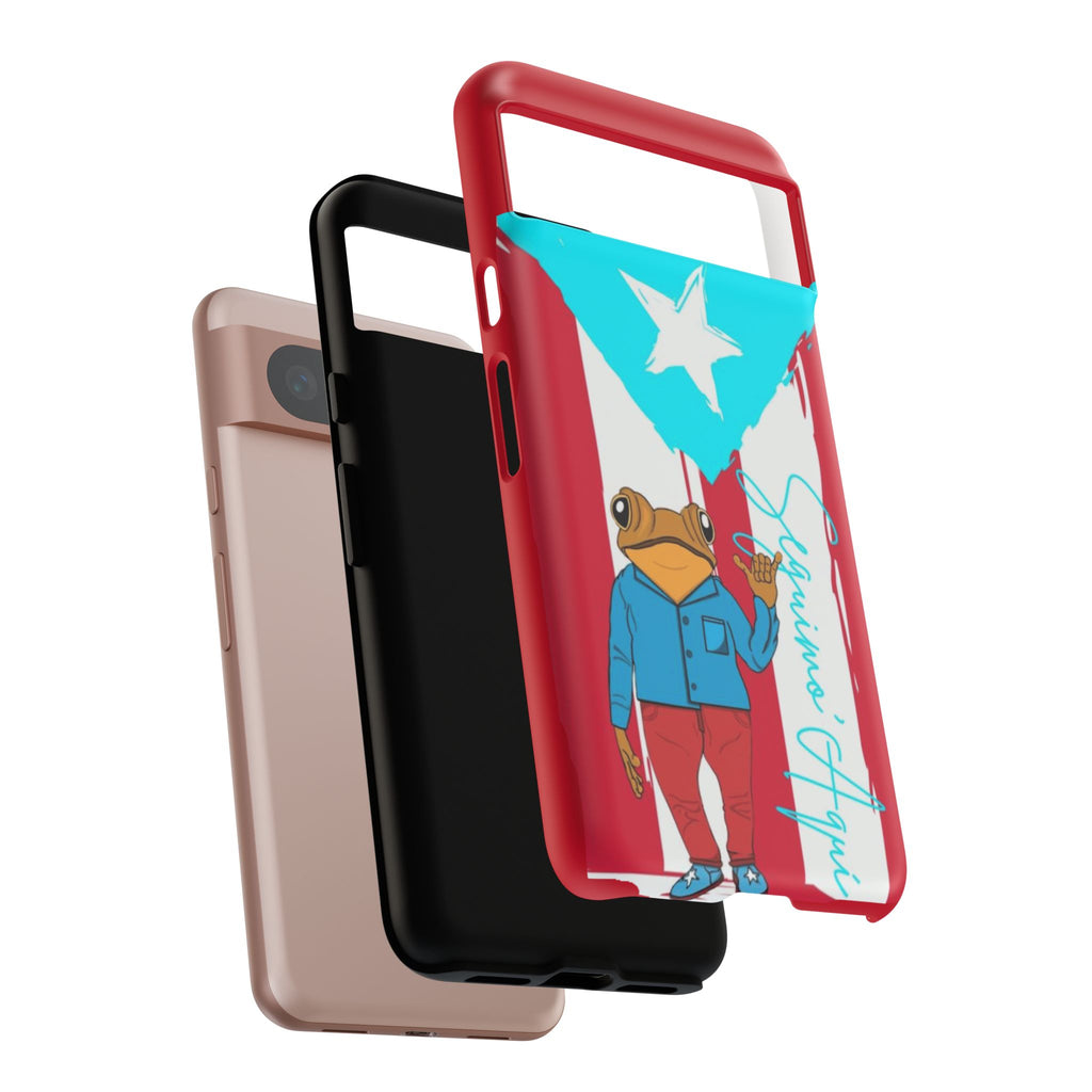 Puerto Rican Flag Frog Design ("Señorita Hops")Phone Case Isla del Encanto Phone Case – Puerto Rican Style