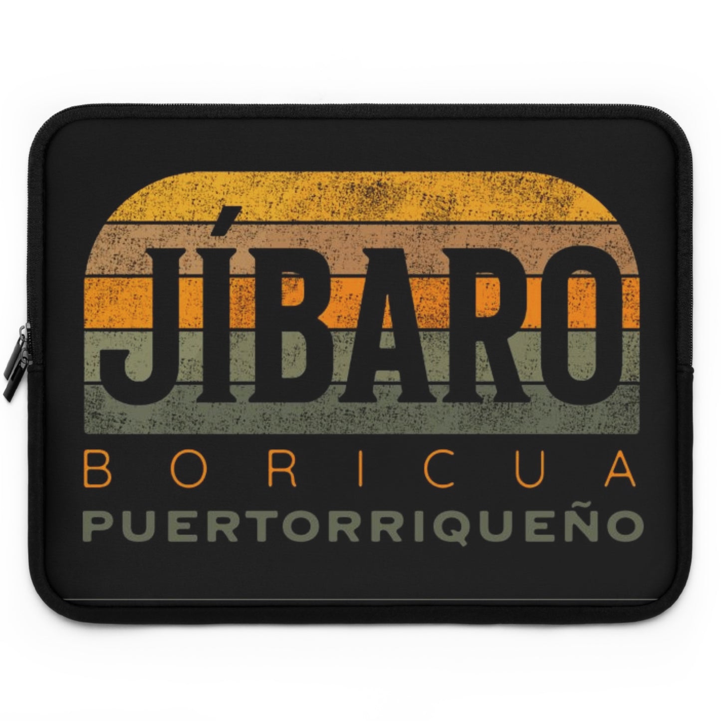 Jíbaro Boricua Laptop Sleeve – Puerto Riqueño Vintage Stripes