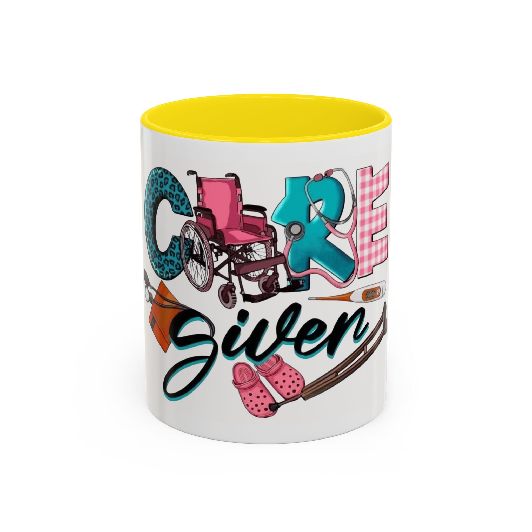 Nurse Given Accent Coffee Mug — Caregiver & Medical Equipment Design Christmas mug for all healthcare heroes
