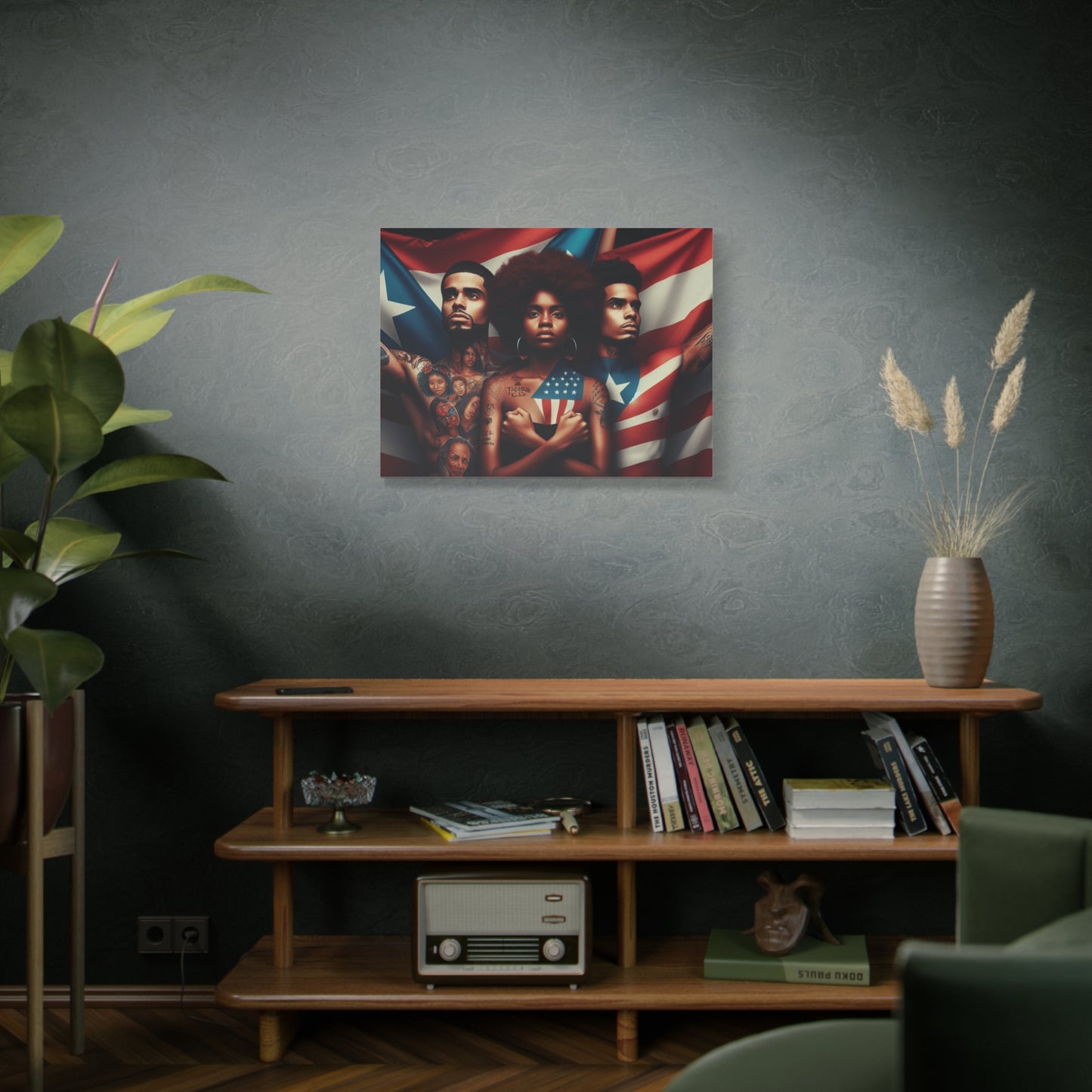Rooted in Culture, Radiating Power Puerto Rican Wall Art, Unique Gift, Empowering Decor