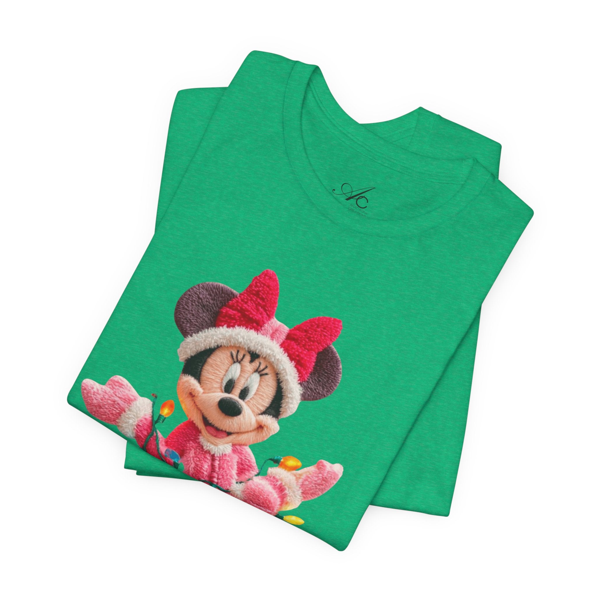 Minnie Mouse Holiday Lights T-Shirt Festive Holiday Designs