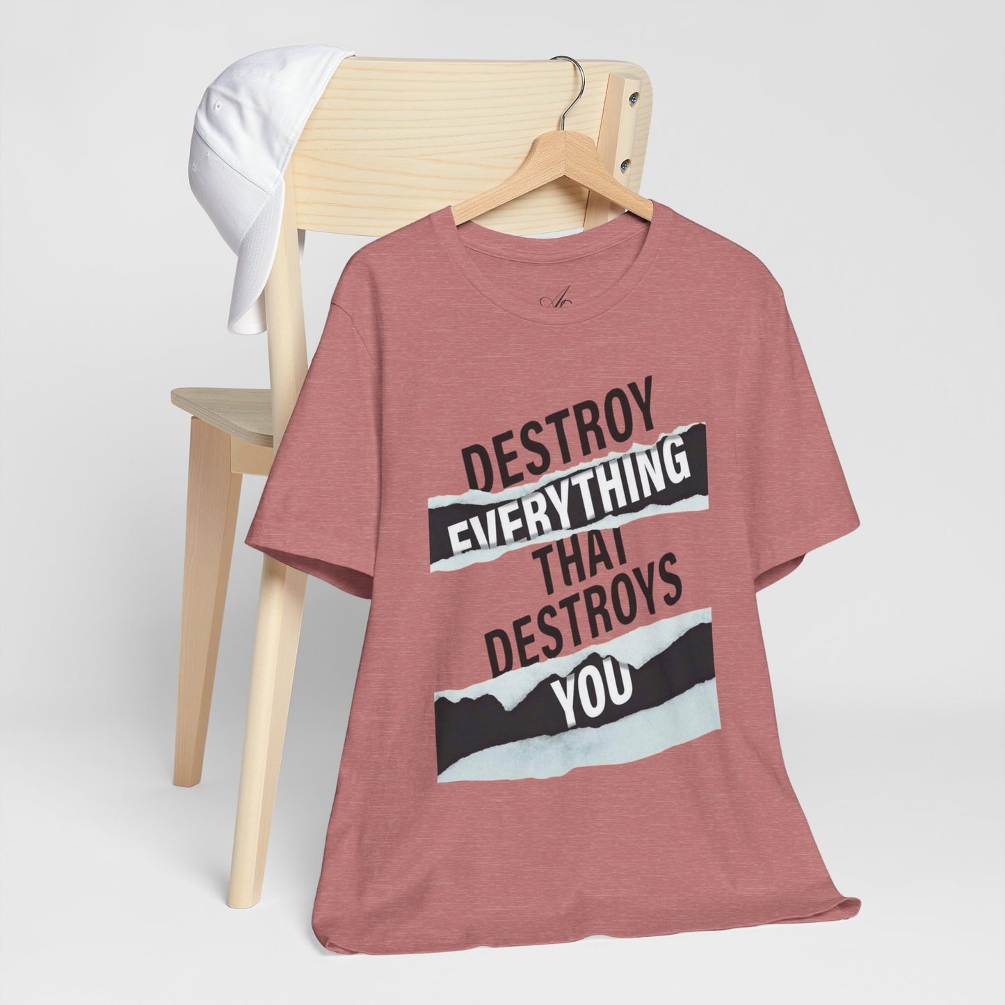 Destroy Everything That Destroys You T-Shirt  Bold Typographic Graphic Tee