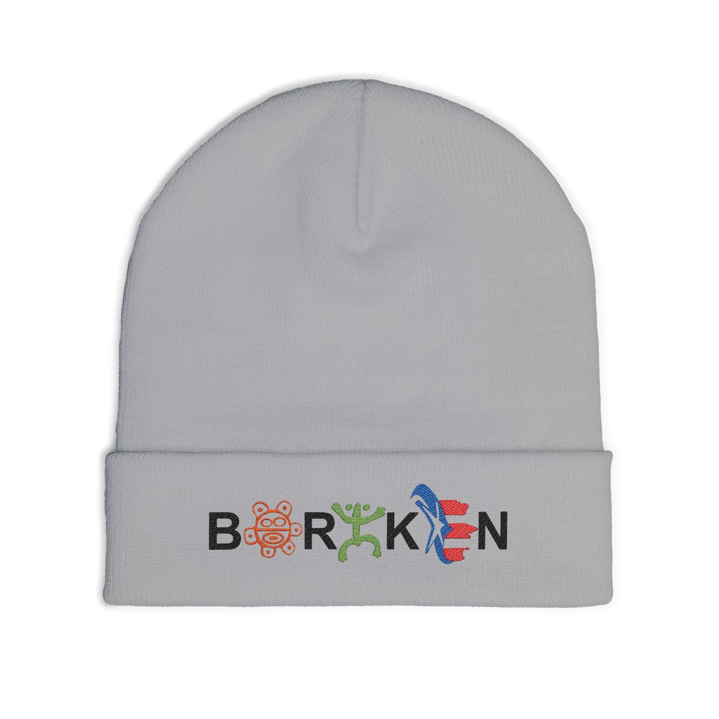 Boricua Winter Beanie – Puerto Rico Pride Knit Hat — Colorful Borough Icon Letters