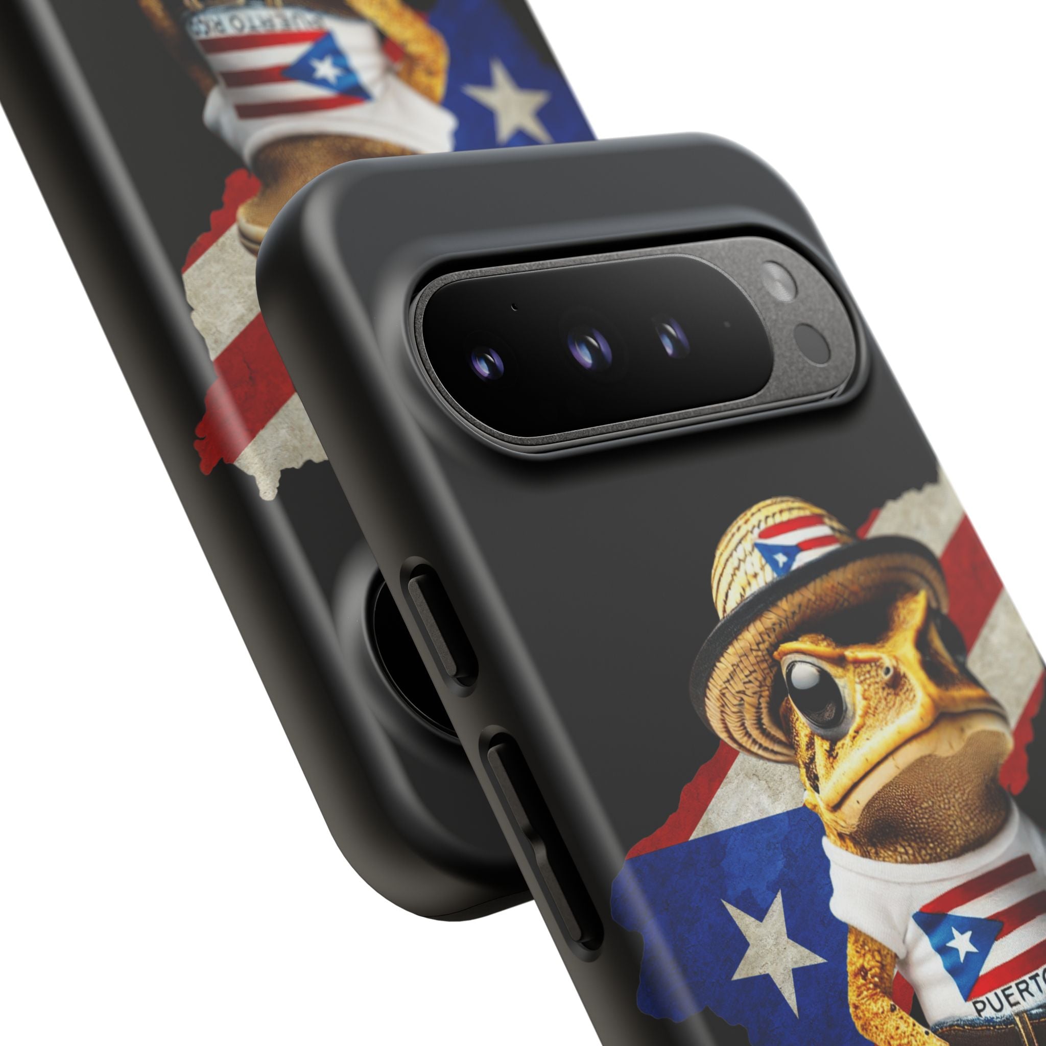 Puerto Rican Frog Tough Phone Case  Puerto Rico Flag Patriotic Protective Case