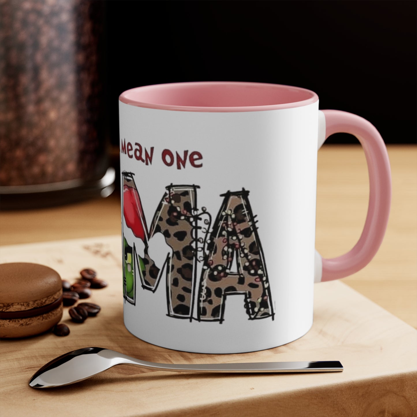 Grinch-Themed Accent Mug - "You're a Mean One, MAM" Holiday Coffee Cup Holiday Coffee Cups with Festive Quotes & Designs