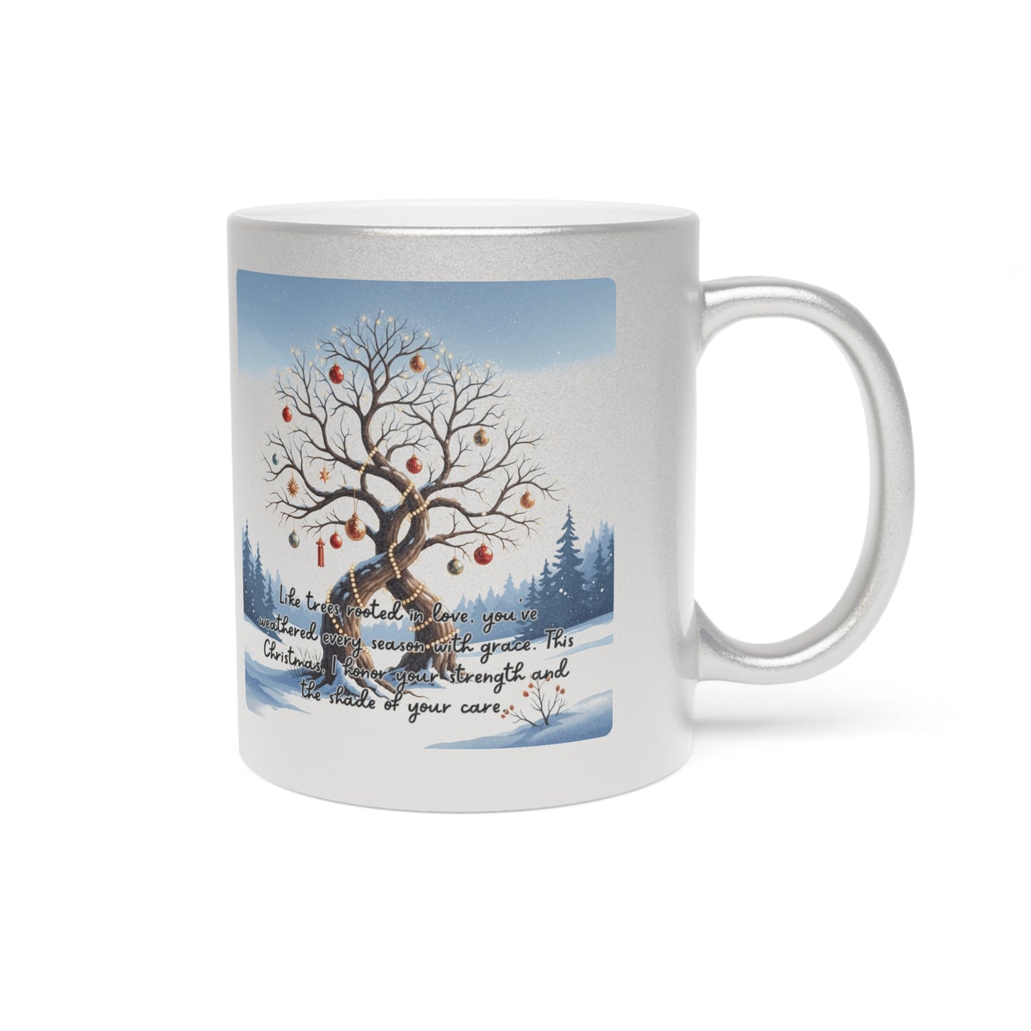 Holiday Mugs Christmas Gift Ideas Hot Cocoa & Coffee Cup Designs Inspirational Winter Tree Metallic Mug