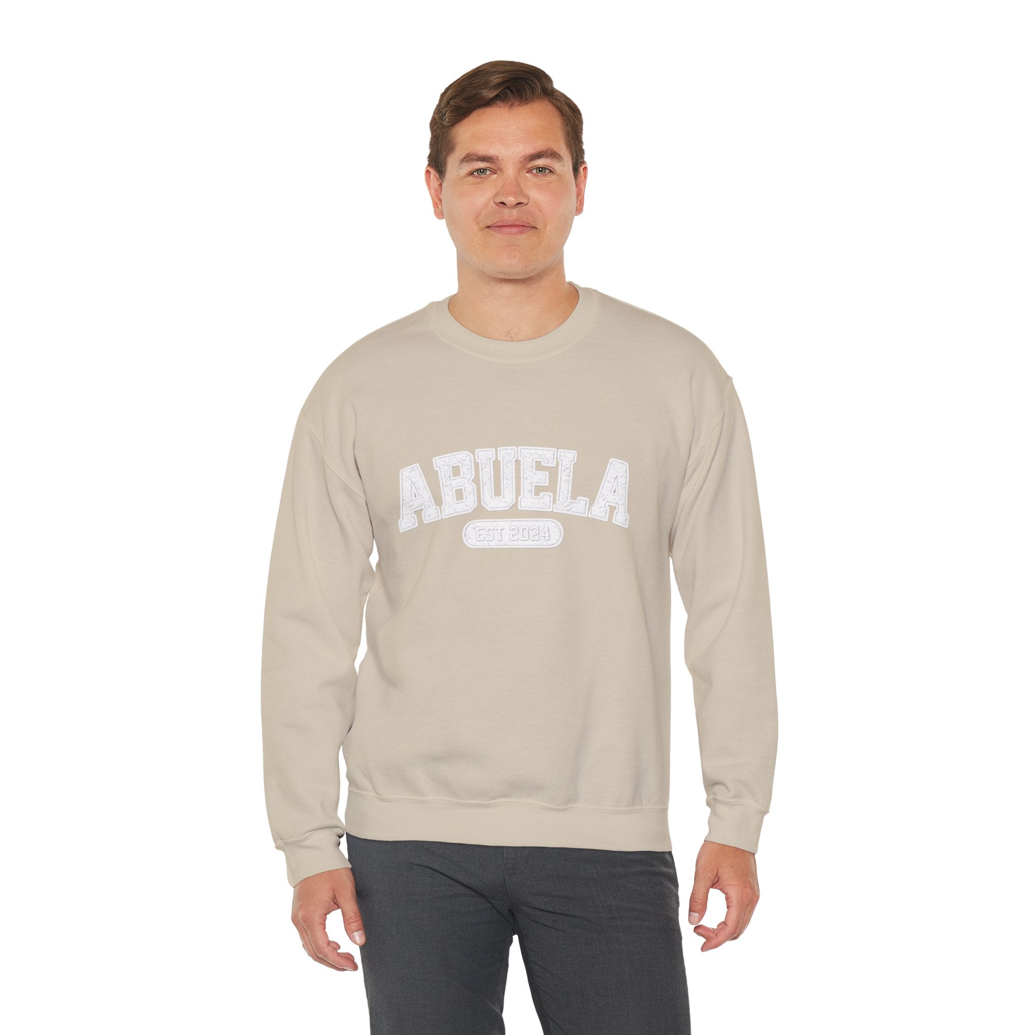 Abuela Varsity Crewneck Sweatshirt Cozy Grandma Gift Minimal Everyday Family Love Apparel