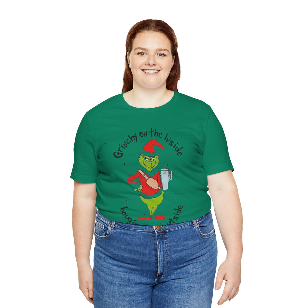Grinch-Inspired Holiday Tee: 'Grinchy on the Inside, Boogie on the Outside'