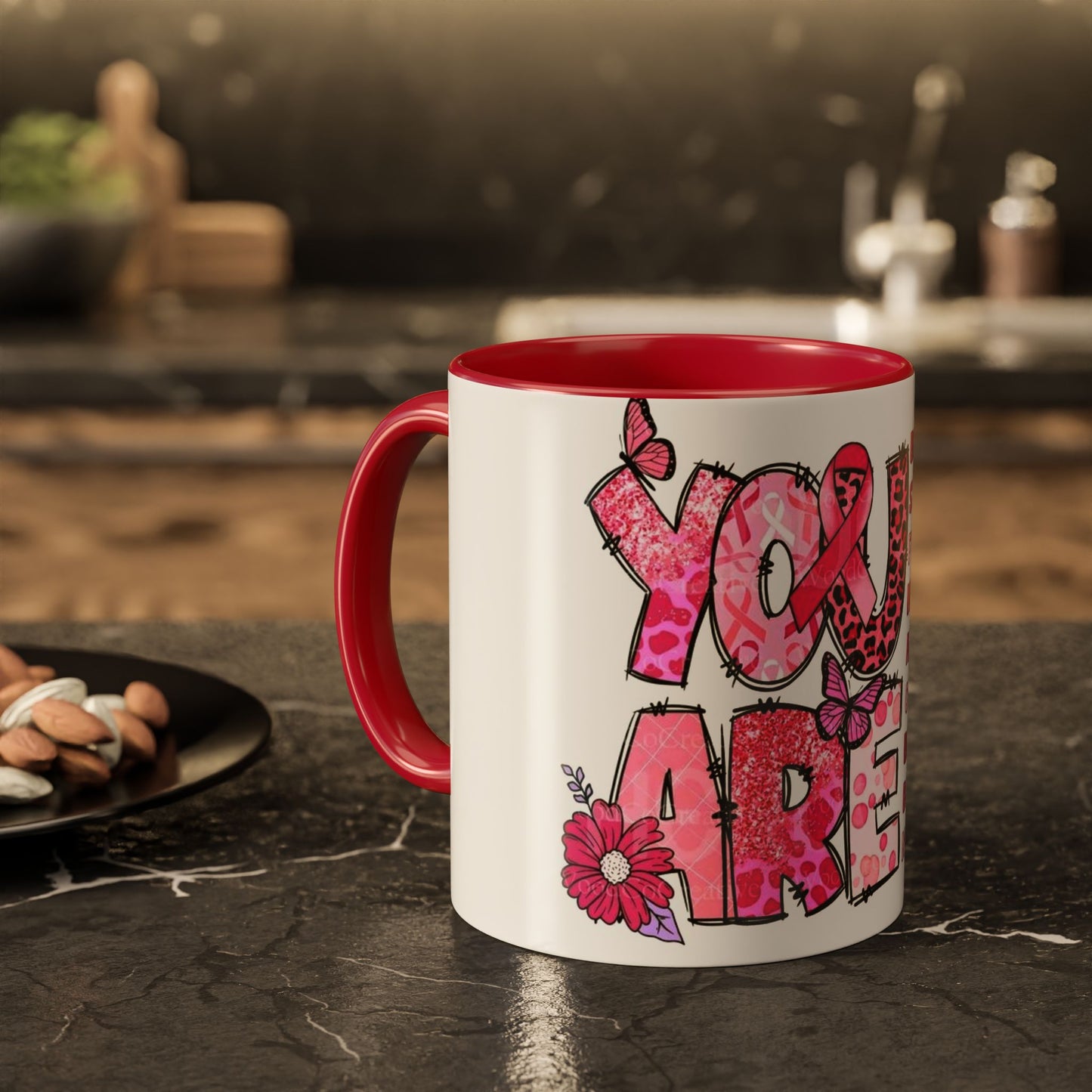 Cancer Hope Collection Empowering Inspirational Mug for Breast Cancer Awareness
