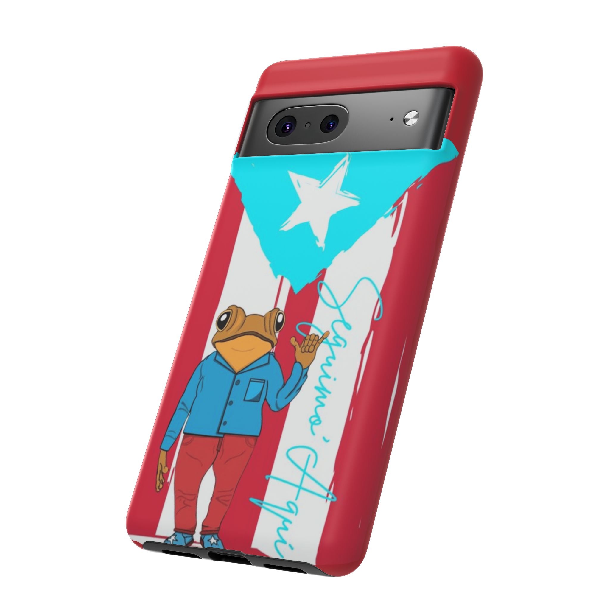 Puerto Rican Flag Frog Design ("Señorita Hops")Phone Case Isla del Encanto Phone Case – Puerto Rican Style