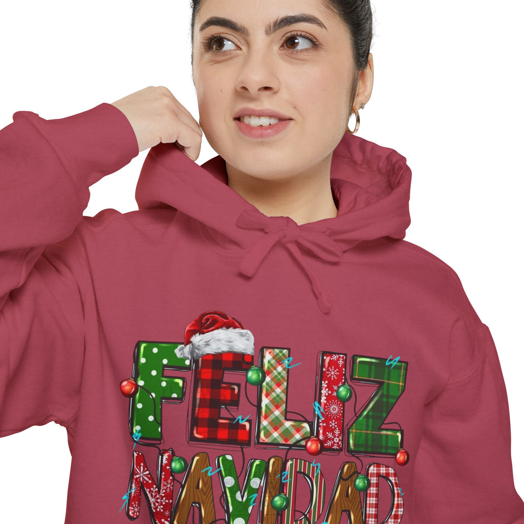 Feliz Navidad Holiday Hoodie  Festive Christmas Hoodie