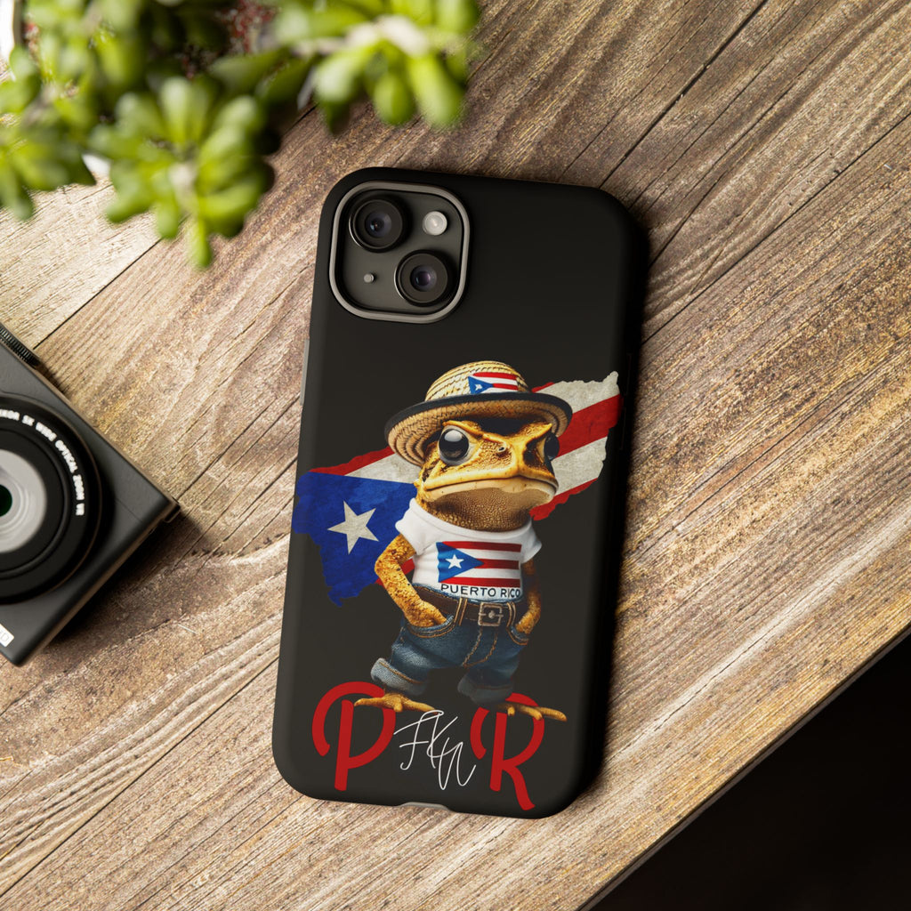 Puerto Rican Frog Tough Phone Case  Puerto Rico Flag Patriotic Protective Case