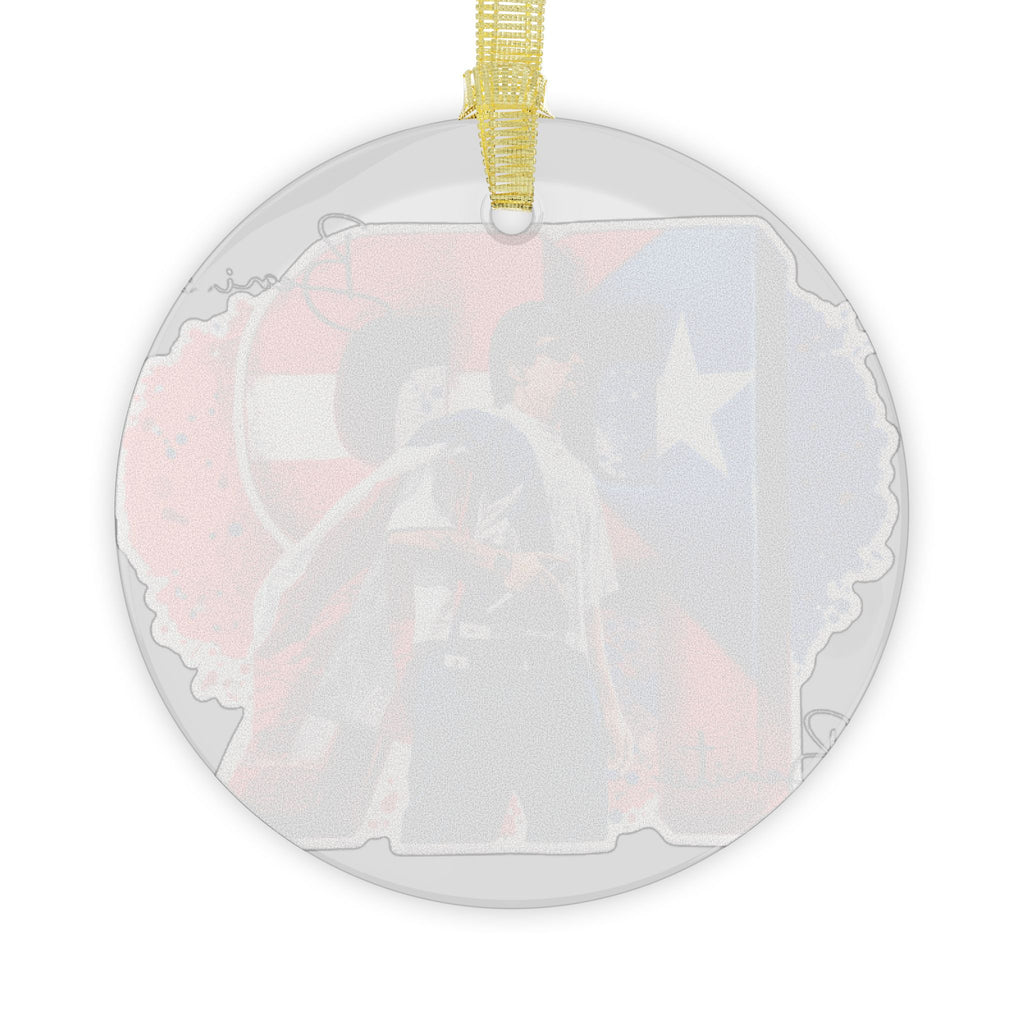 Boricua Pride Glass Ornament – Puerto Rico Island Decor Gift