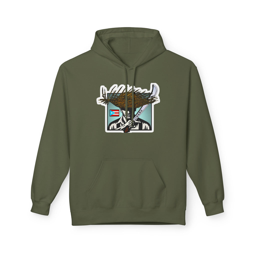 Gíbaro Hoodie  Puerto Rican Pride Pullover with Flag Machete Design