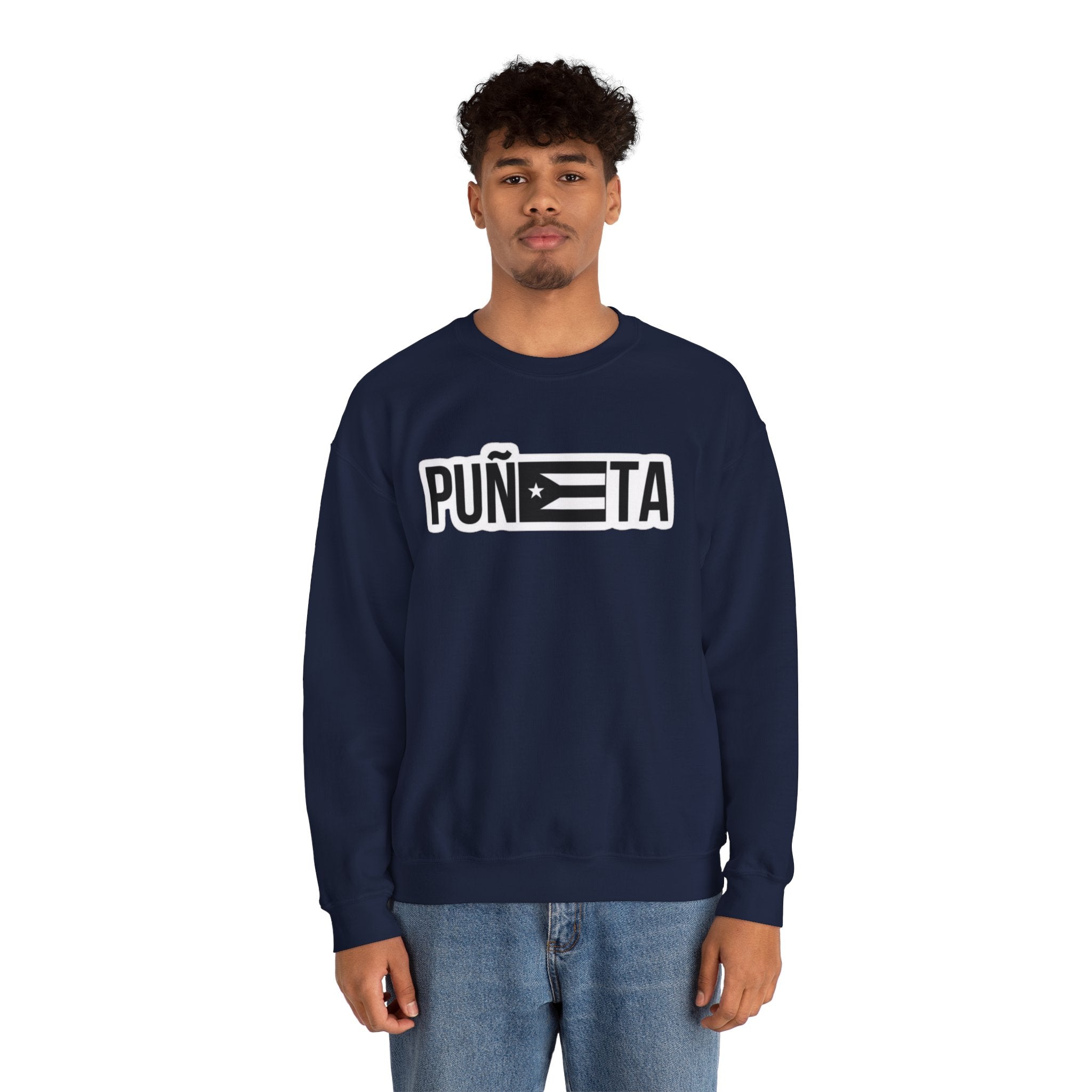 Puñeta Sweatshirt  Puerto Rican Flag Graphic Crewneck