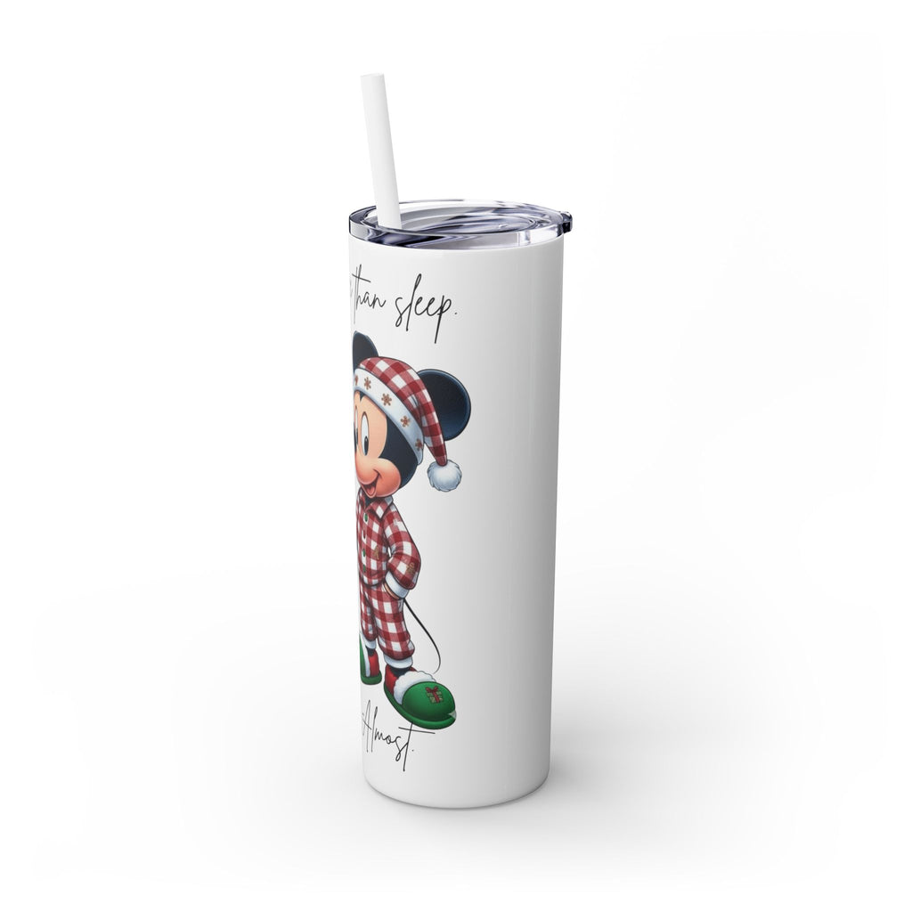 I Love You More Than Travel Tumbler — 20oz Skinny Cup with Straw