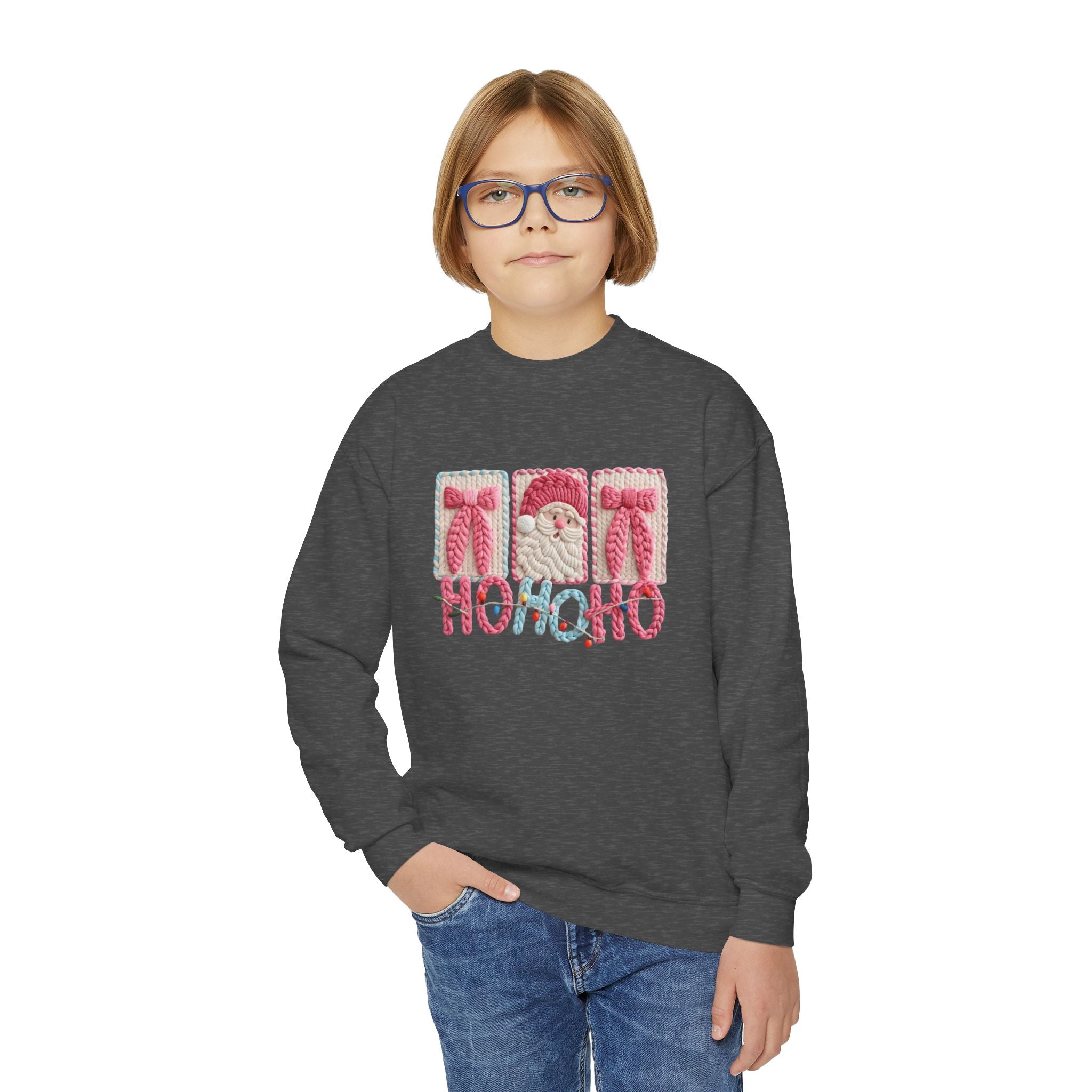 Youth Christmas 'HOHOHO' Crewneck Sweatshirt