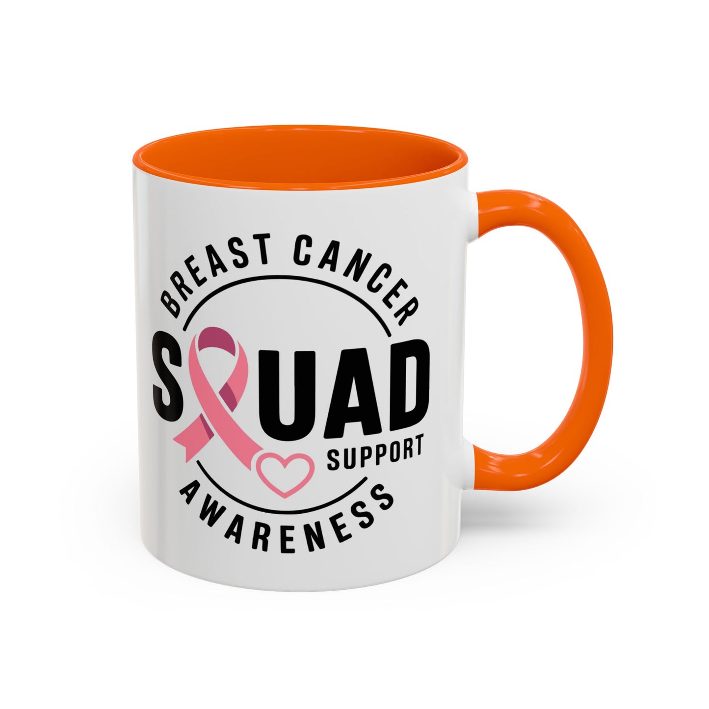 Breast Cancer Awareness Coffee Mug - Support Your Squad