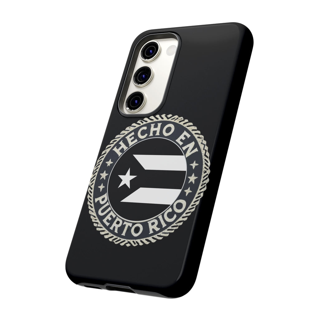 Hecho en Puerto Rico Phone Case  Puerto Rican Flag Emblem Tough Protective Cover
